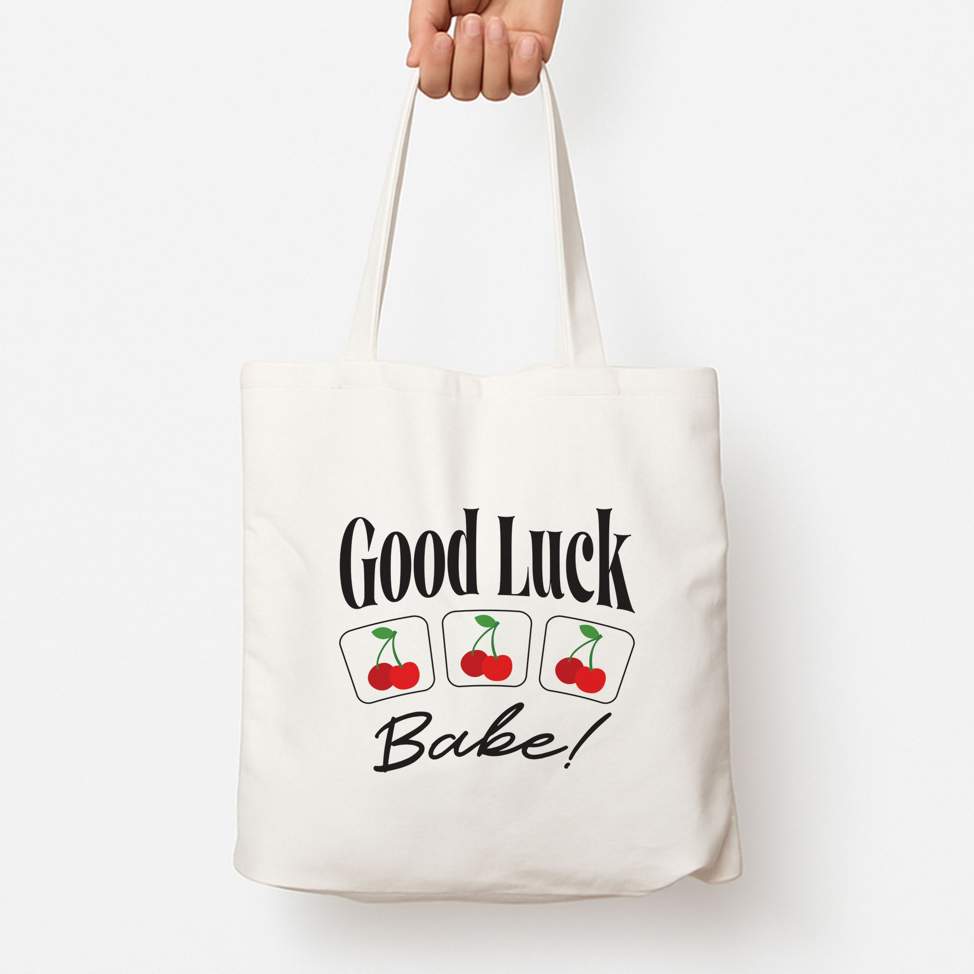 Good Luck Babe Cherries Tote Bag