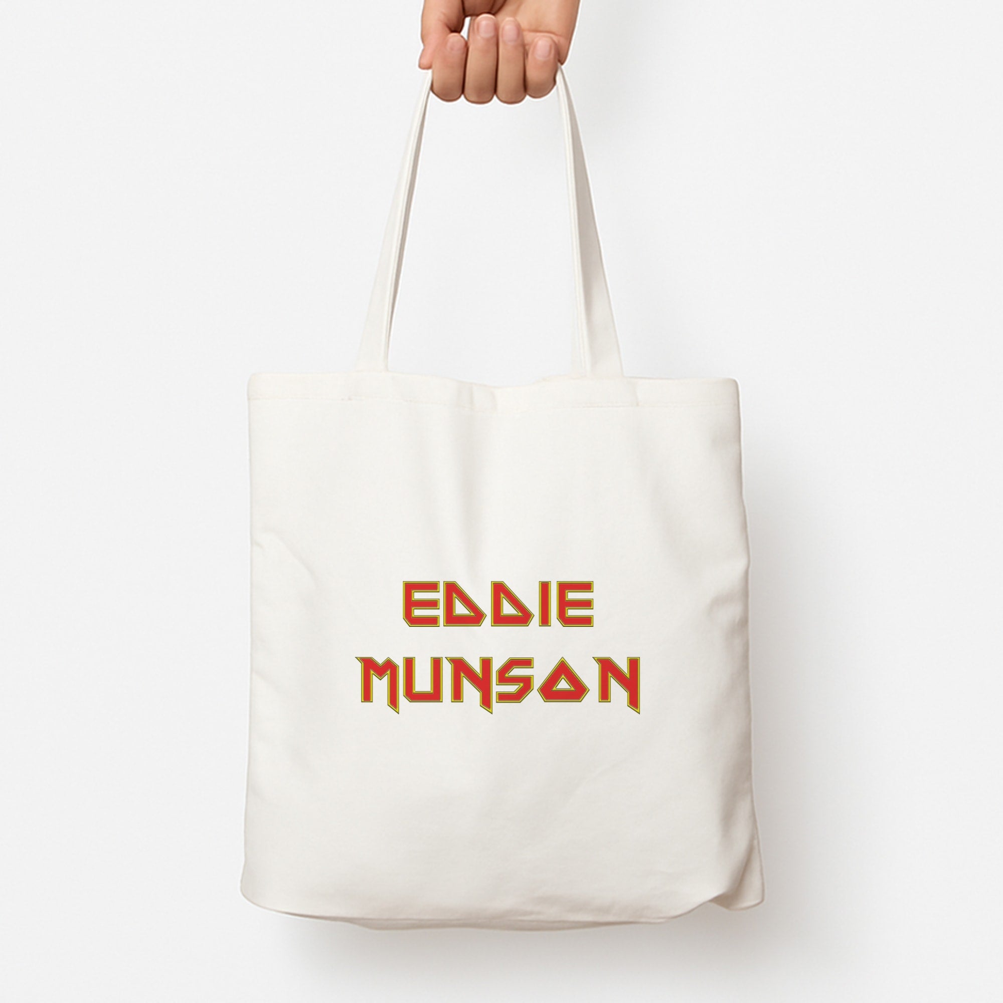 Eddie Munson Text Tote Bag