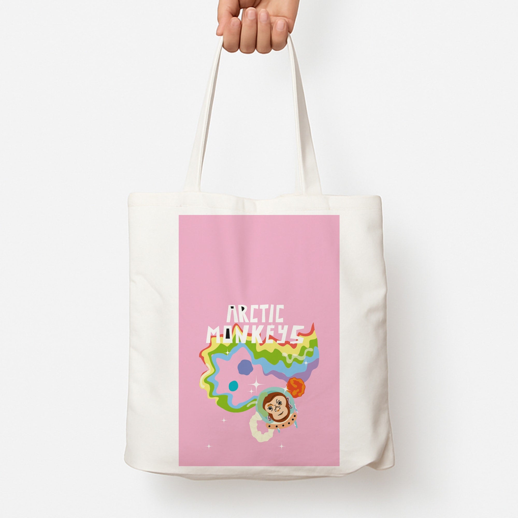 A Monkeys - Pink Tote Bag