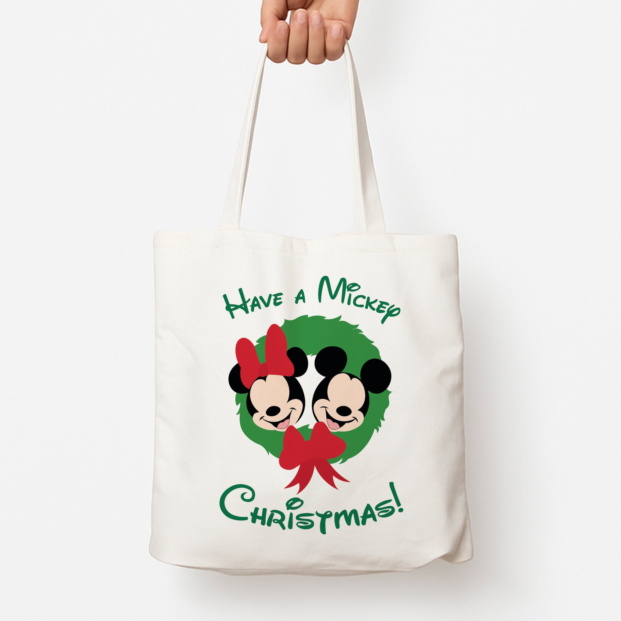 Have A Mickey Christmas Tote Bag