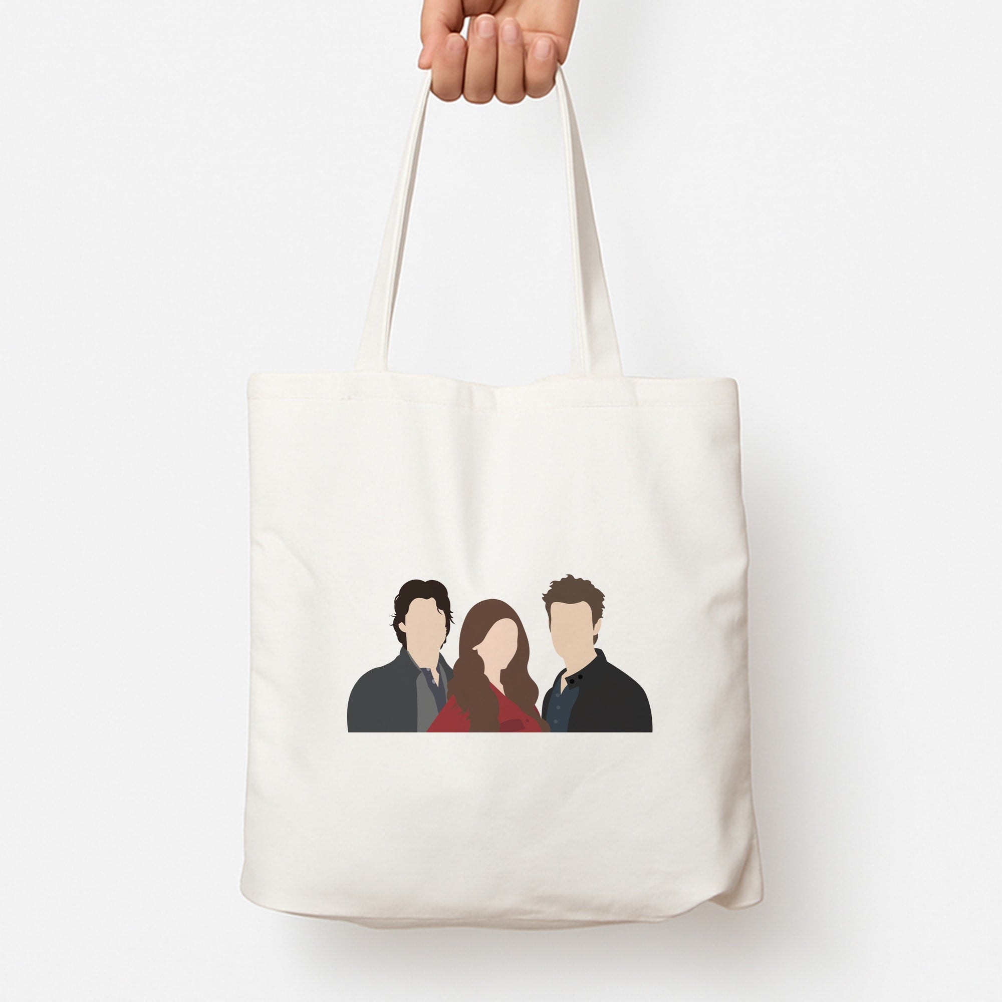Elena, Damon And Stefan - VD Tote Bag