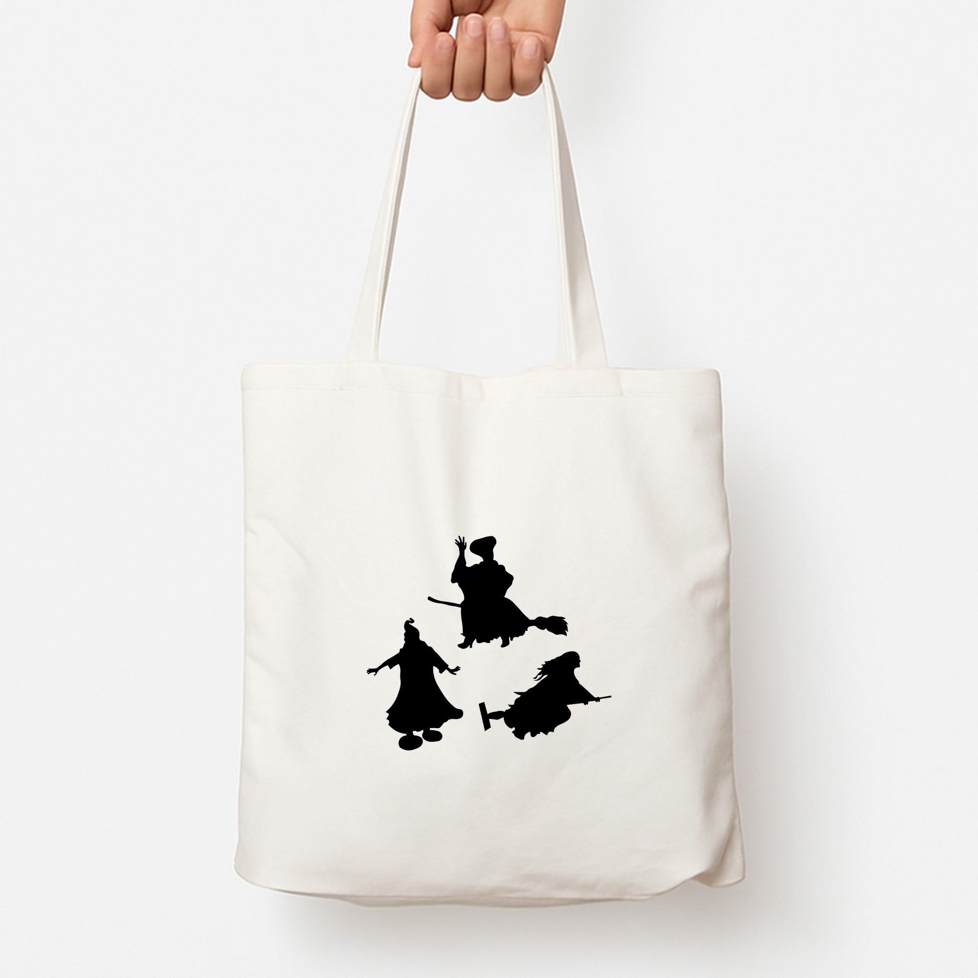 Witches Outline - Hocus Halloween Tote Bag