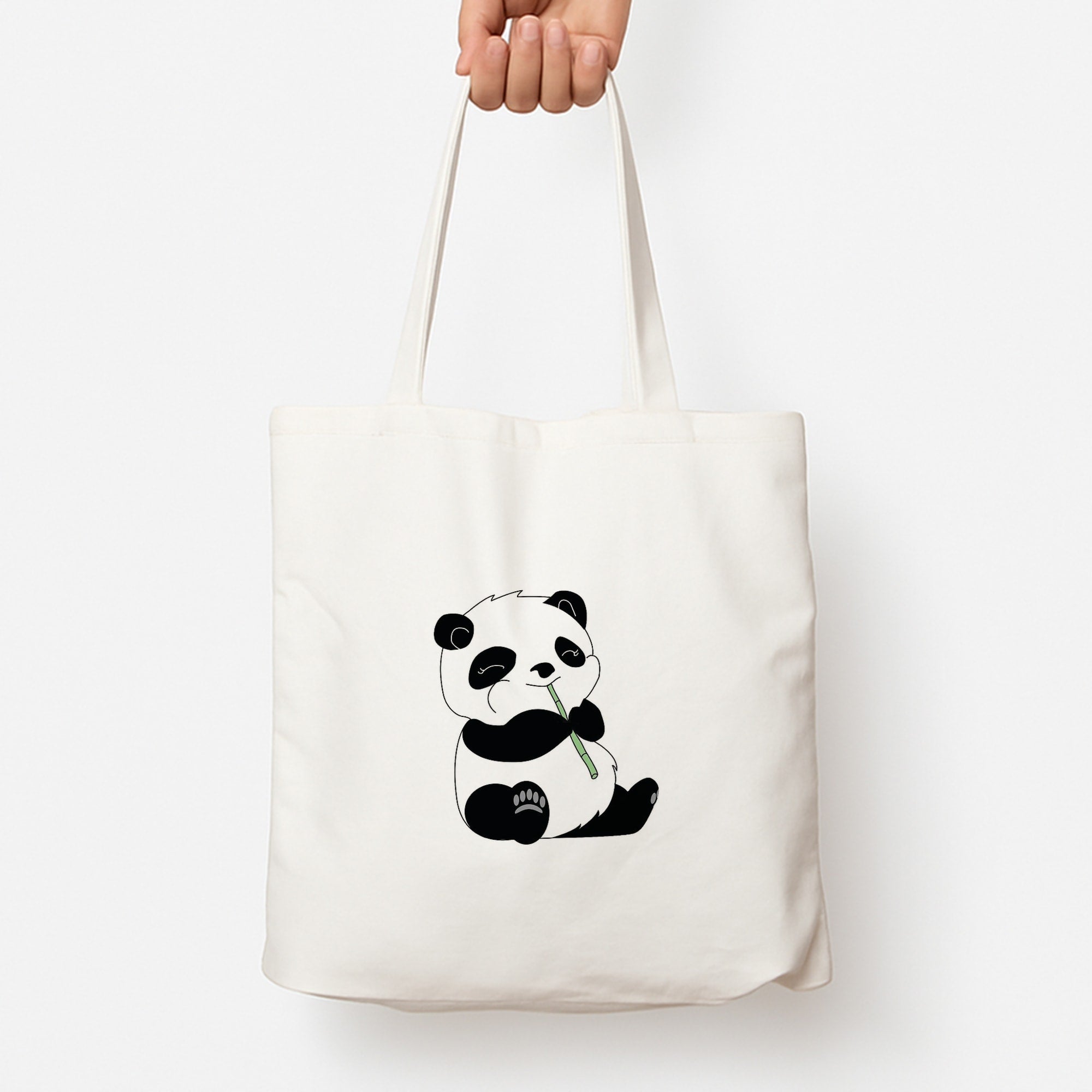 Vegan Panda Tote Bag