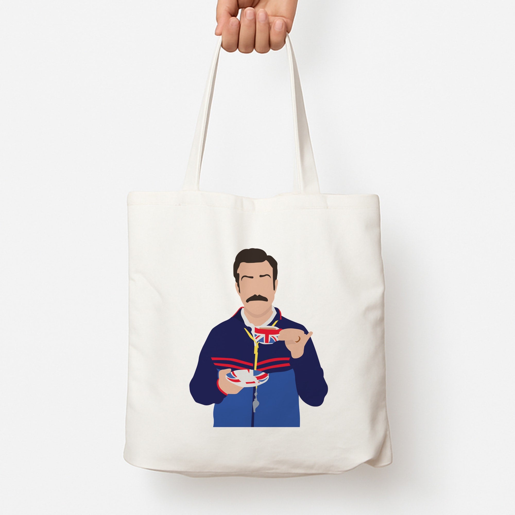 Ted Drinking Tea Tote Bag