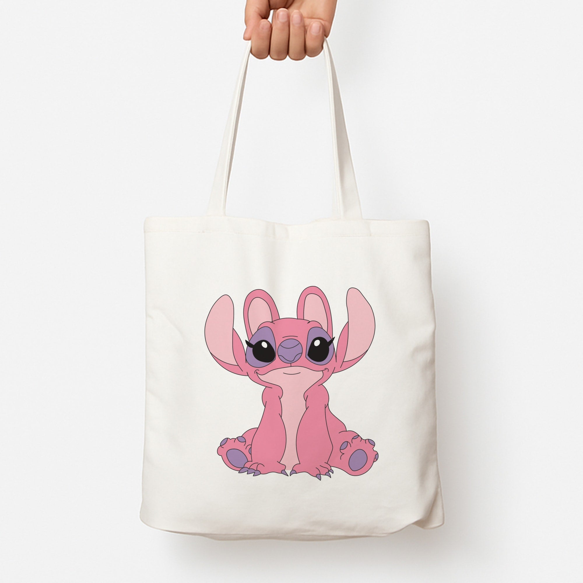 Sitting Down - Pink Alien Tote Bag