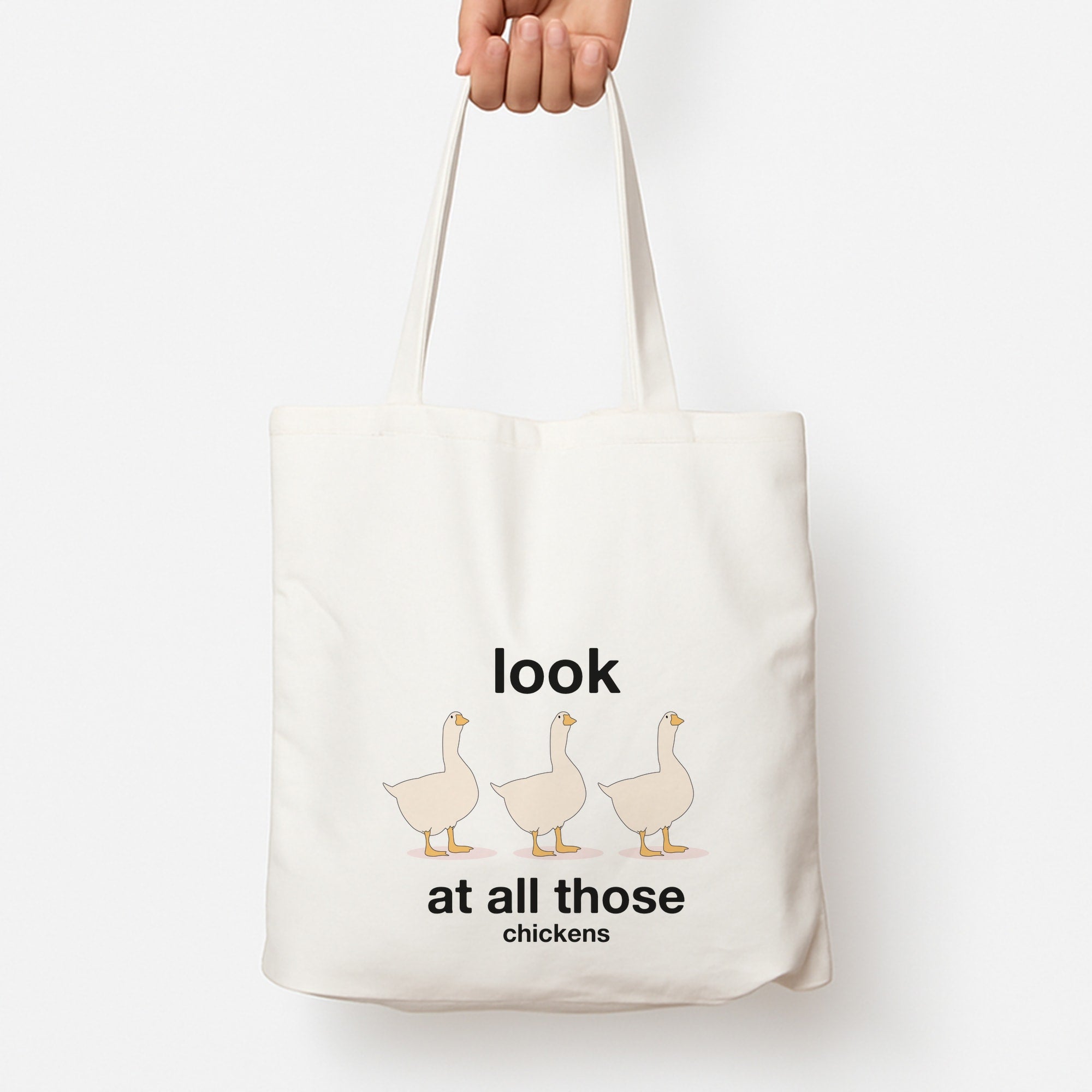 Look At All Those Chickens - Memes Tote Bag