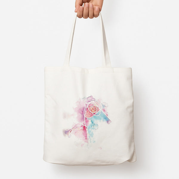 K-Pop Band Love Yourself Watercolour Painting Tote Bag