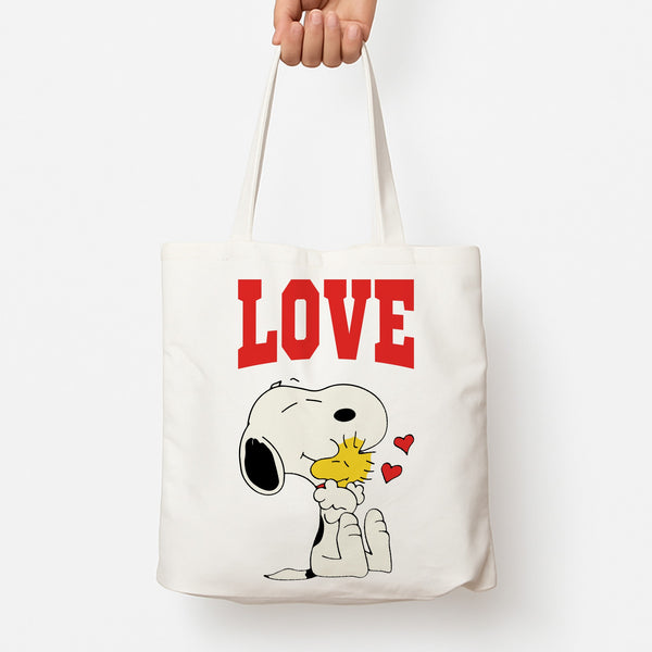 Love Cartoon Beagle Tote Bag