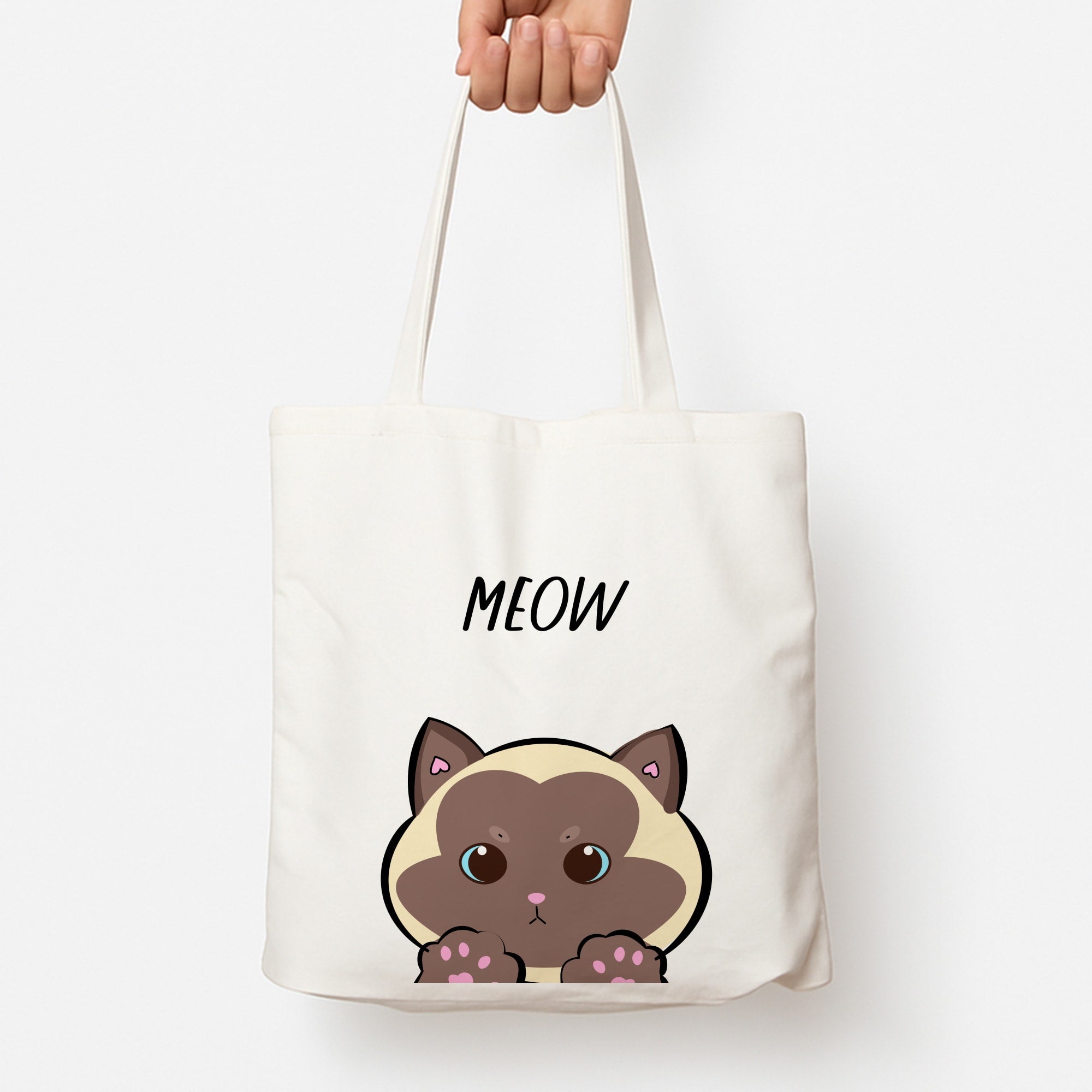 Meow Green - Cats Tote Bag