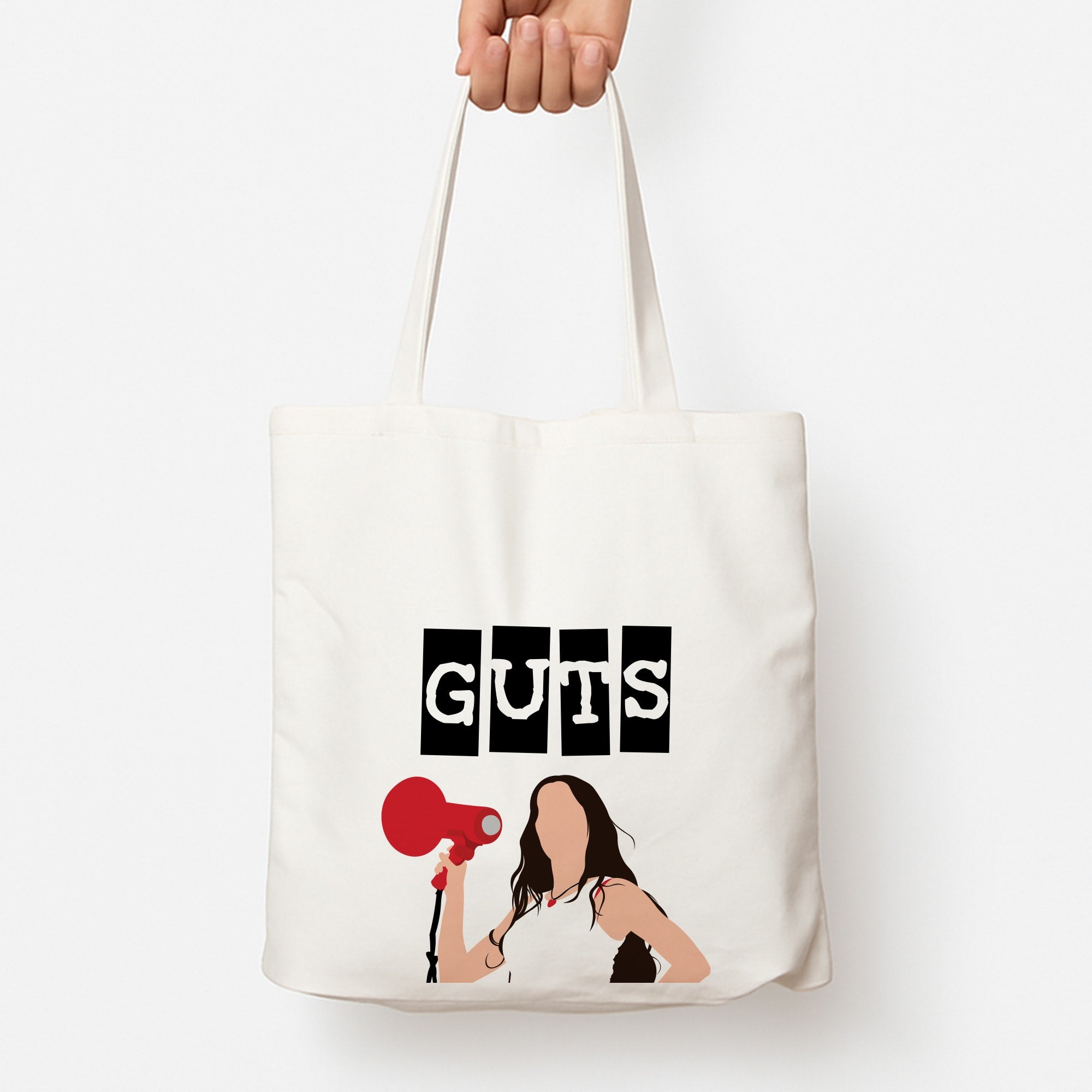 Olivia Red Megaphone Tote Bag