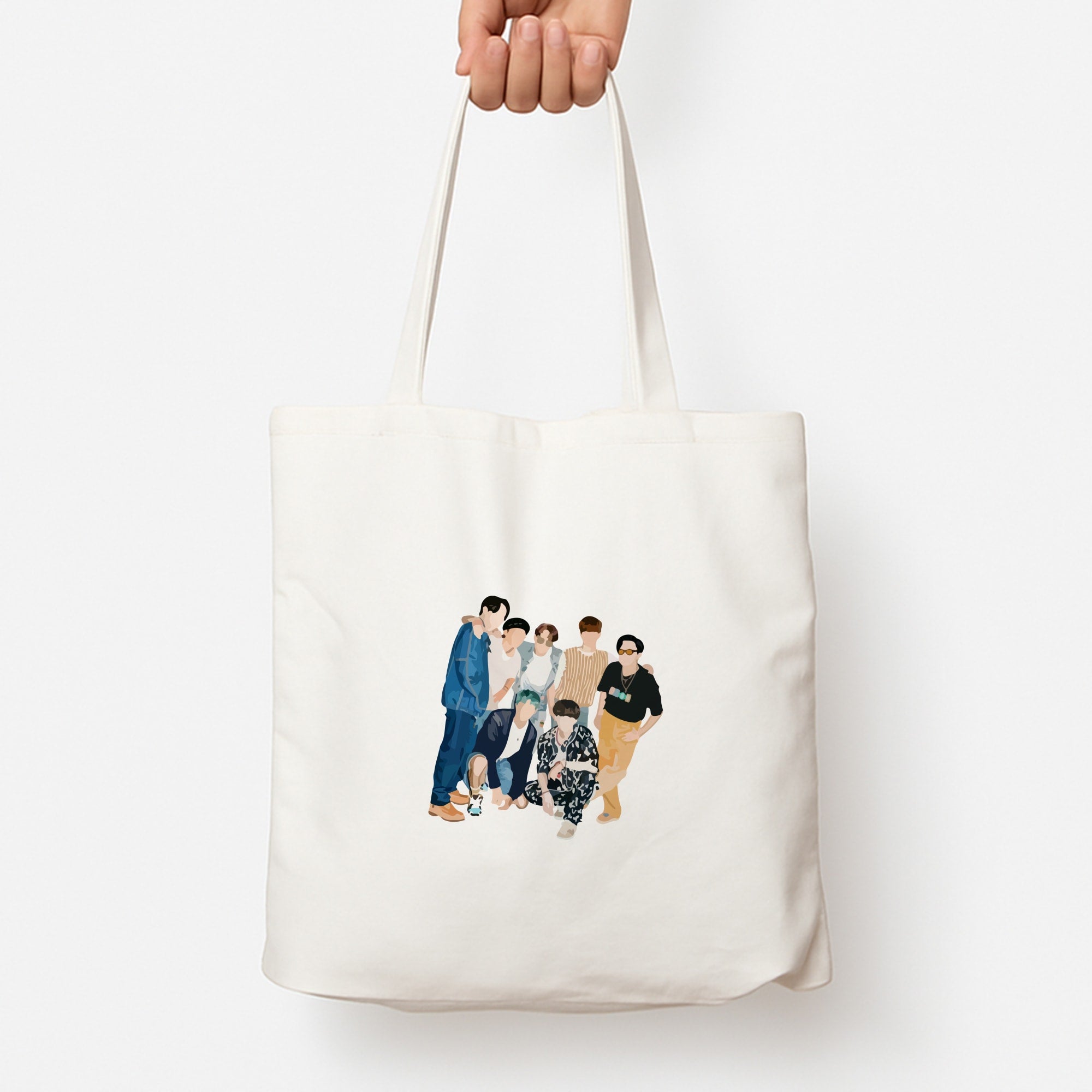 Casual K-Pop Band Band Tote Bag