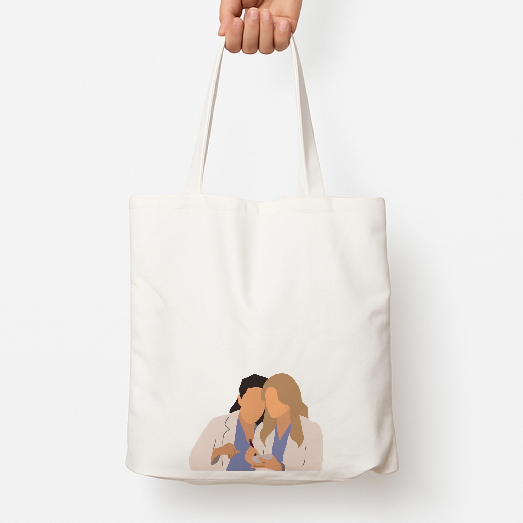 Faceless Characters - Grey's Tote Bag