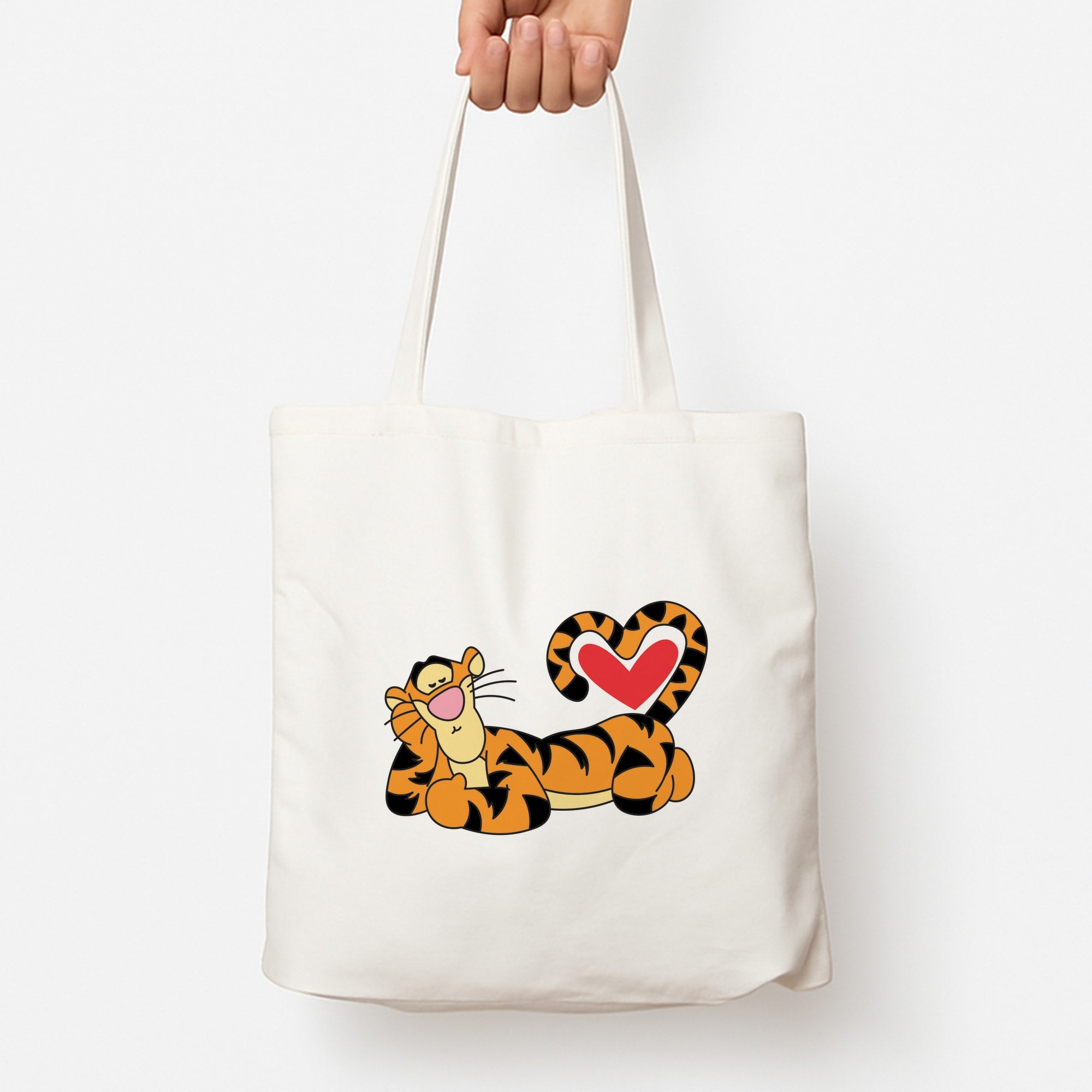 Tiger Valentine's Tote Bag