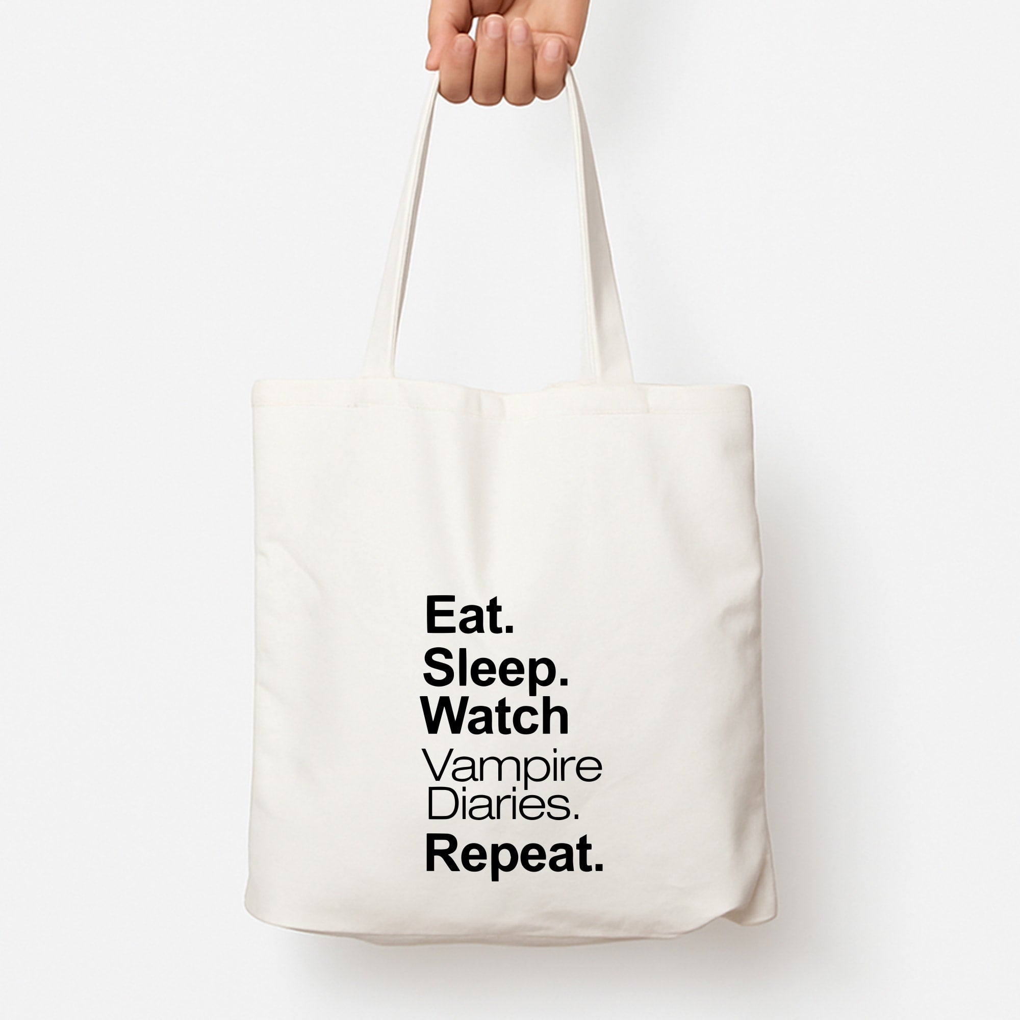 Eat Sleep Watch VPD Repeat Tote Bag