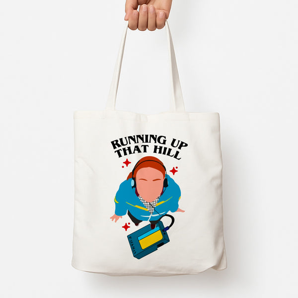 Running Up That Hill Tote Bag