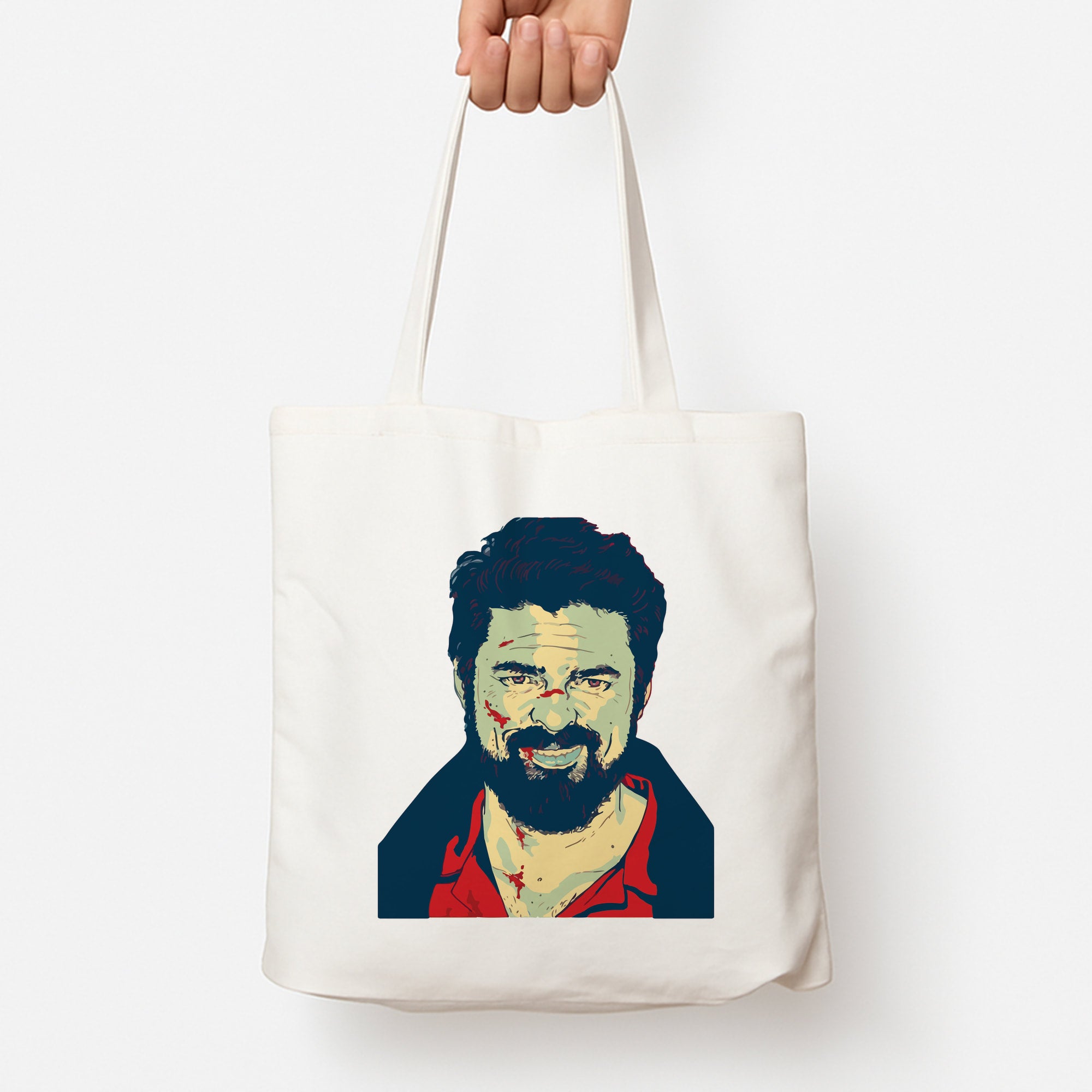 Billy Butcher Face Tote Bag