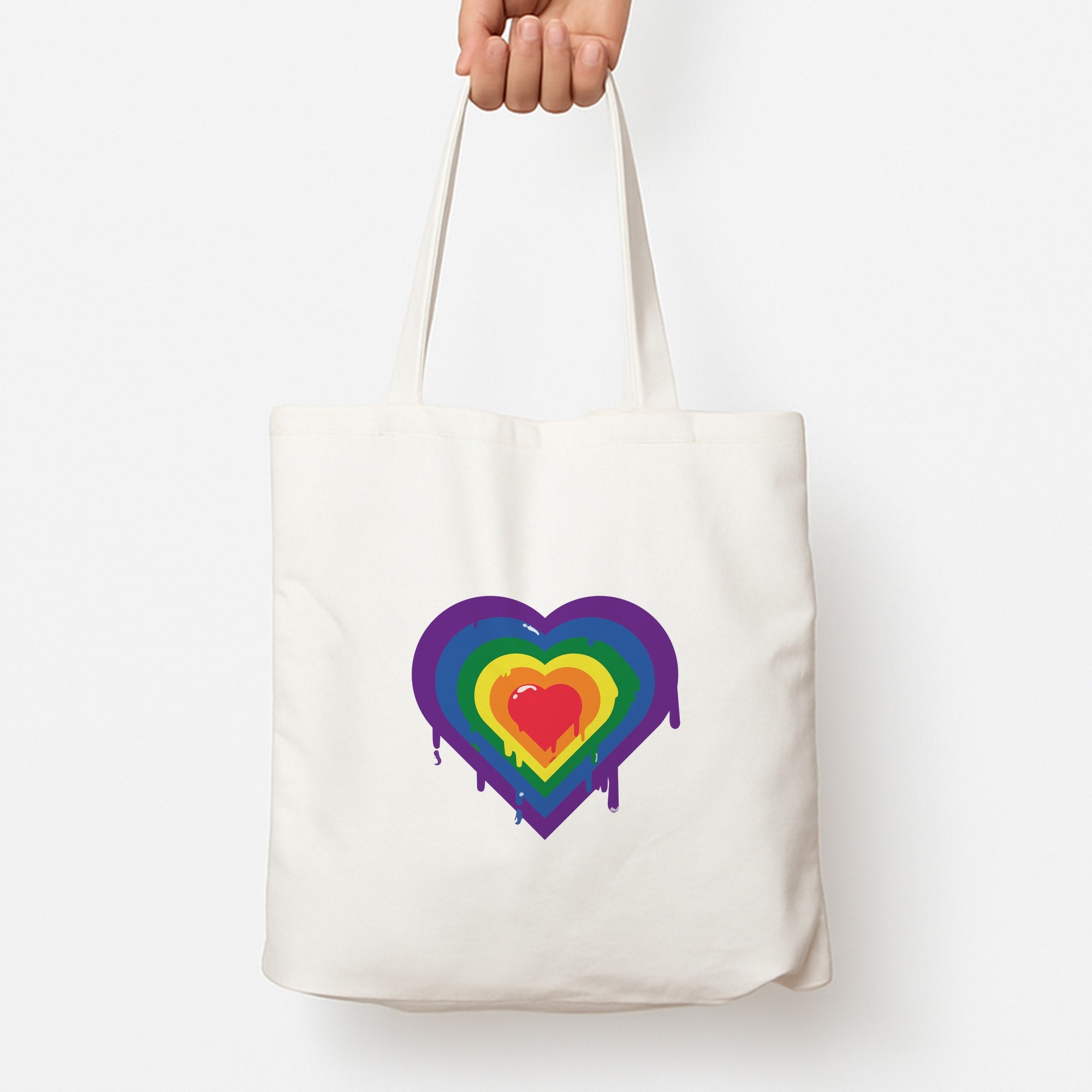 Dripped heart - Pride Tote Bag