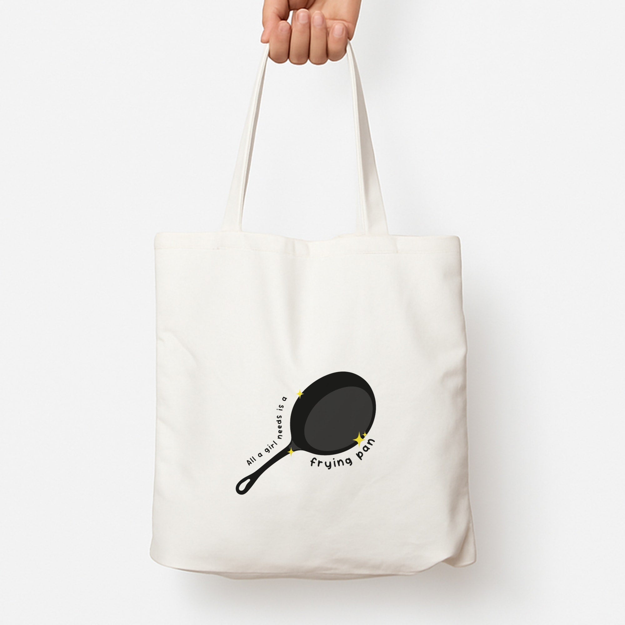 All A Girl Needs Is A Frying Pan Tote Bag
