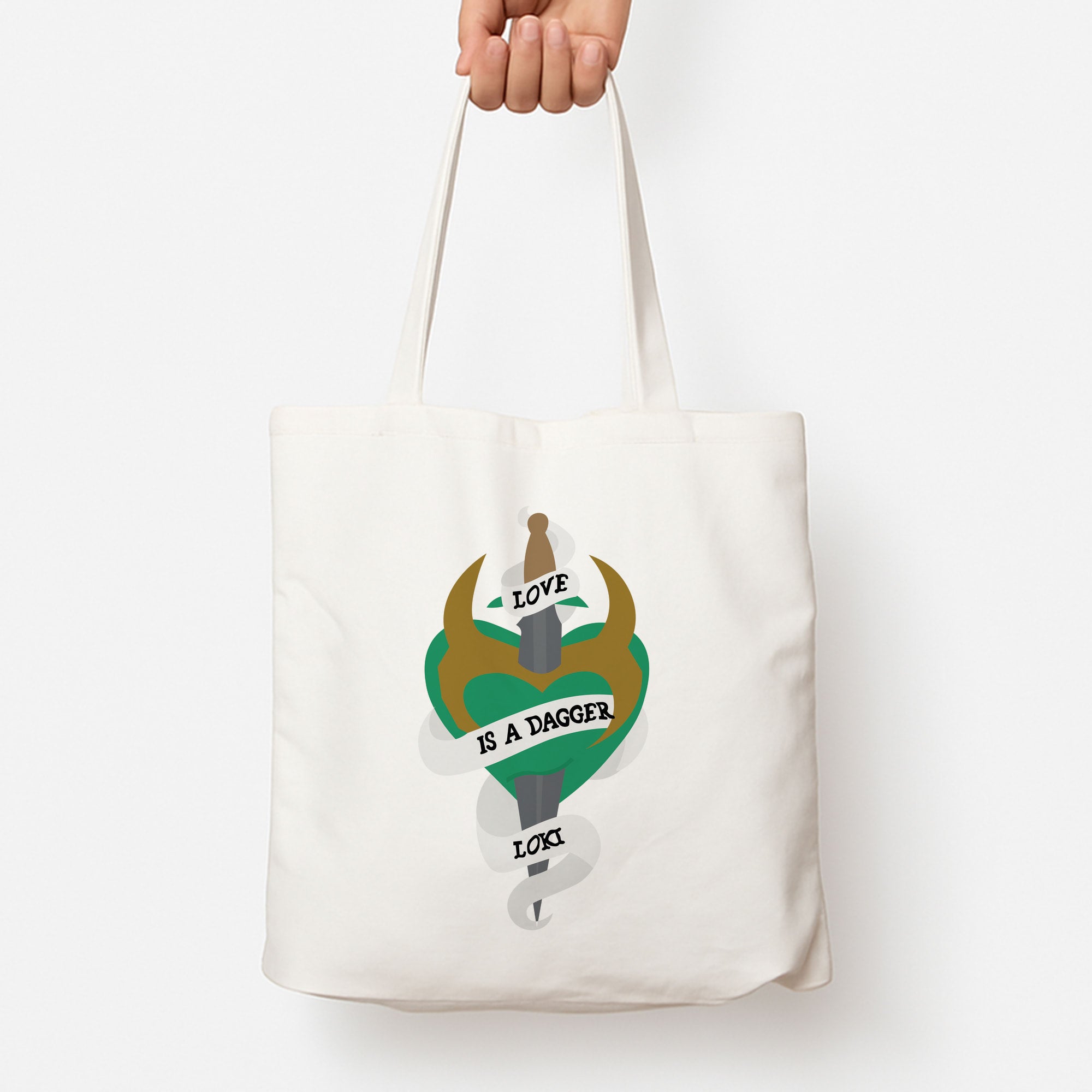 Love Is A Dagger Tote Bag
