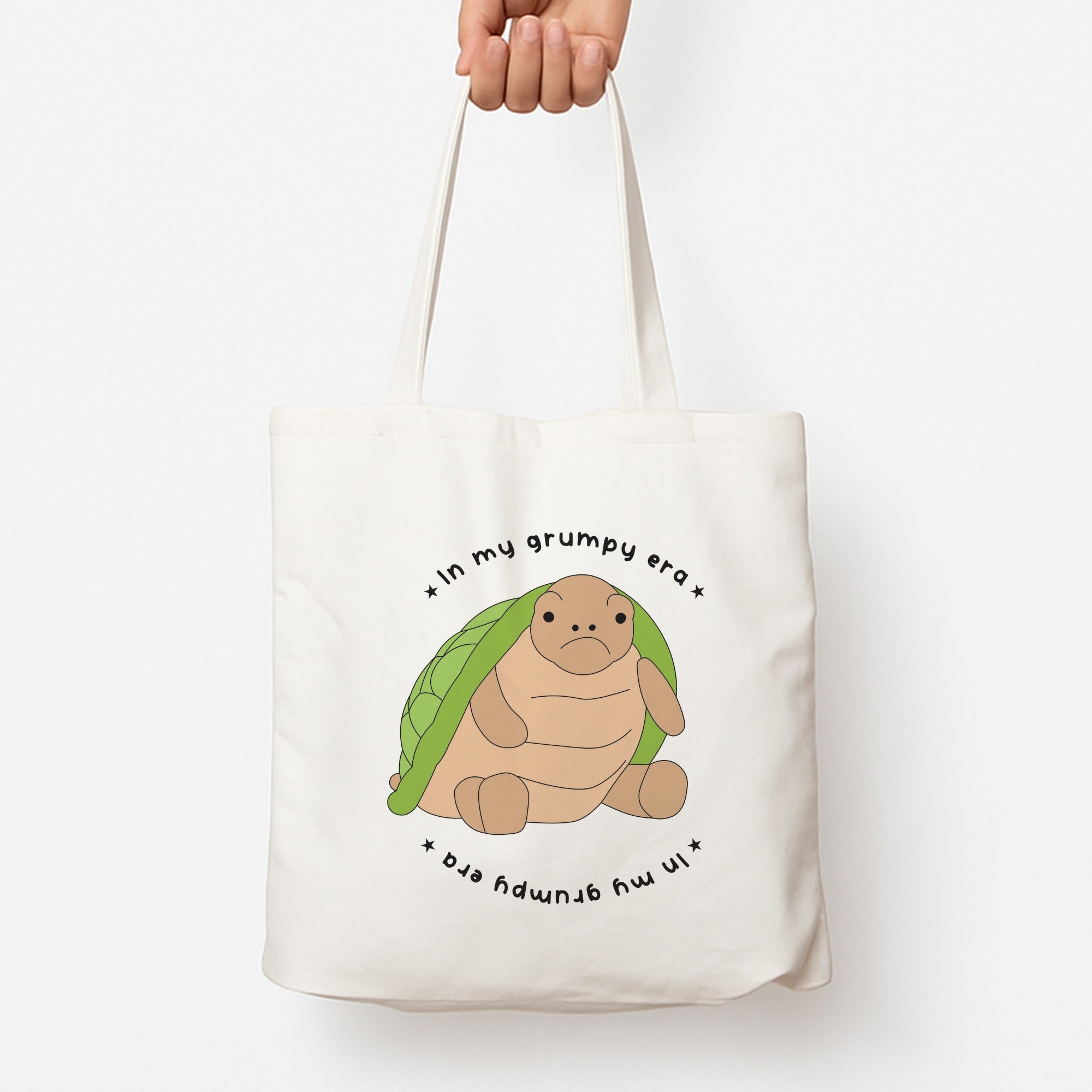 Grumpy Era Turtle Tote Bag