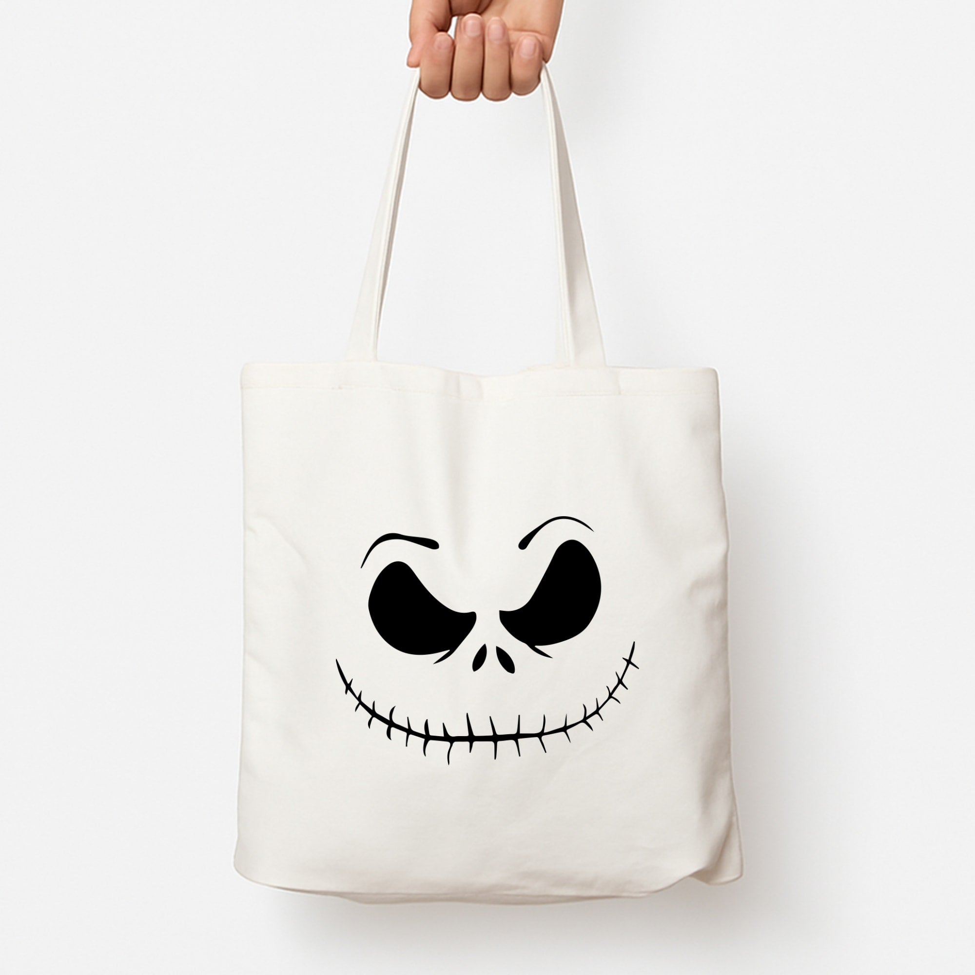 Pink Jack Skeleton Tote Bag