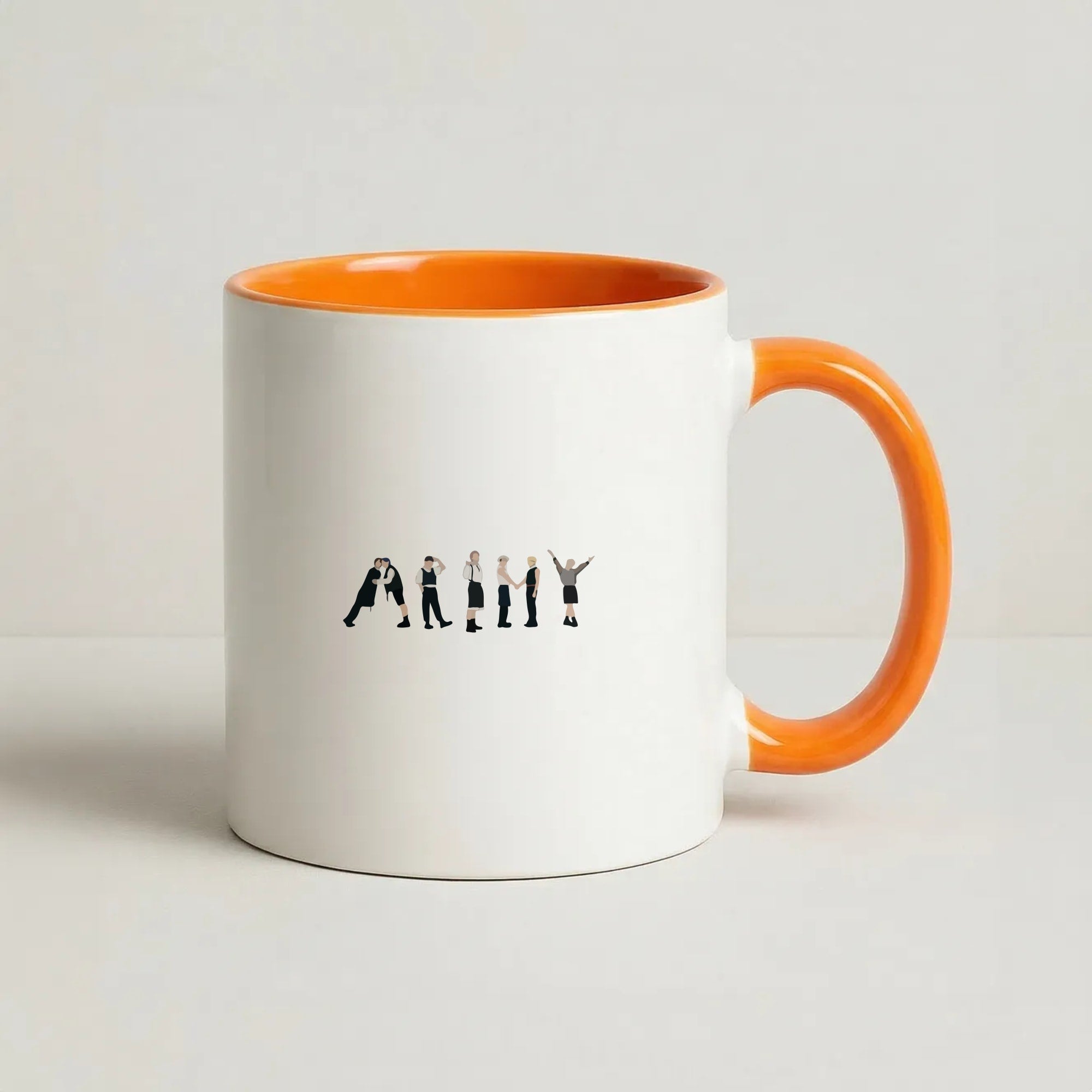 K-Pop Band Army Members Coffee Orange Mug