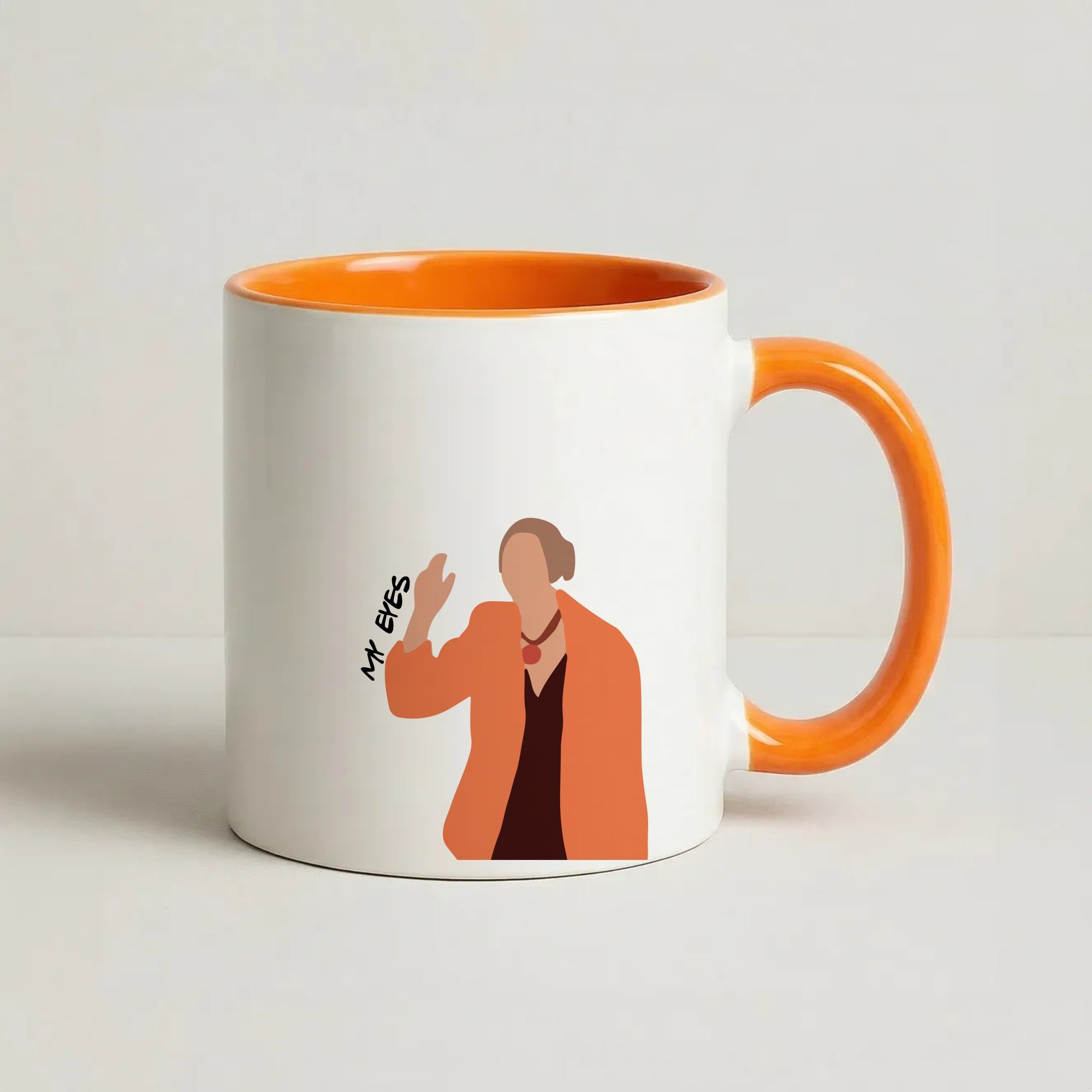 My Eyes Coffee Orange Mug