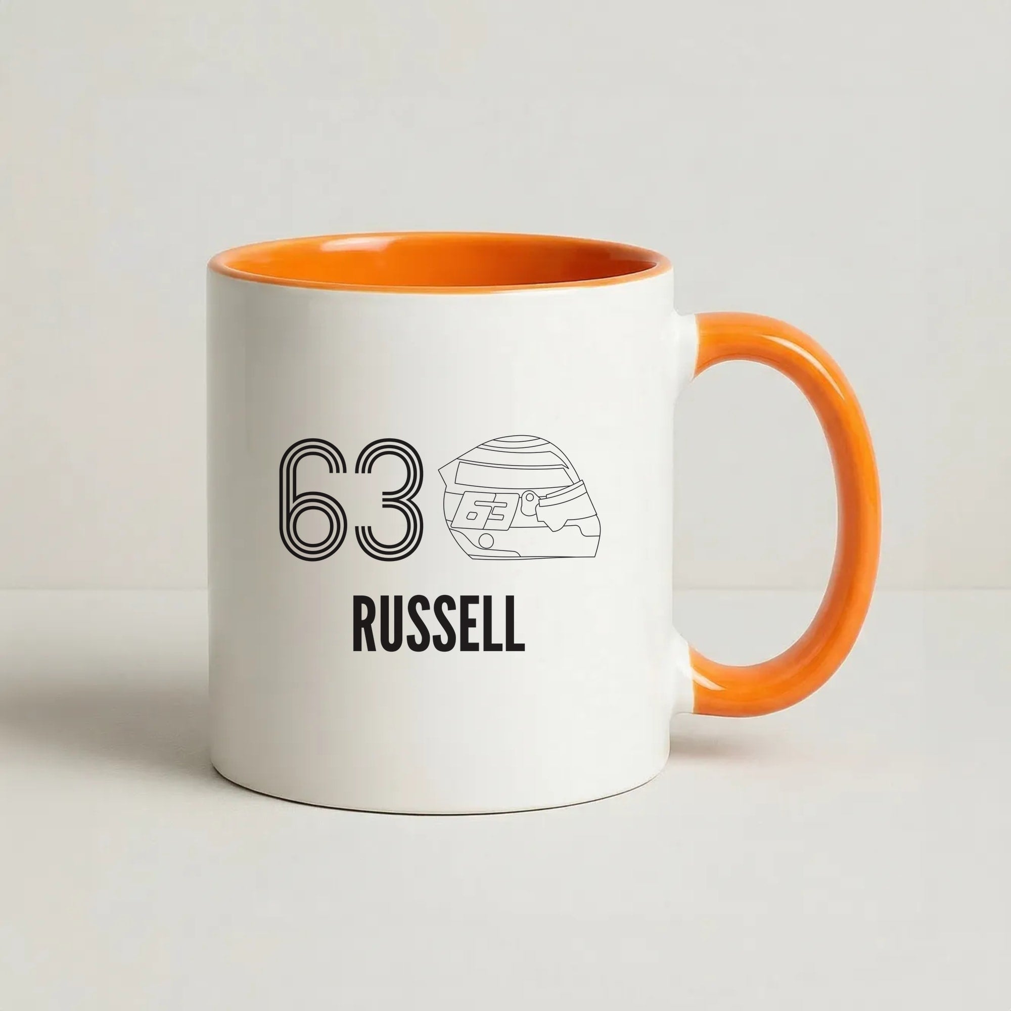Russell Helmet 2026 Coffee Orange Mug