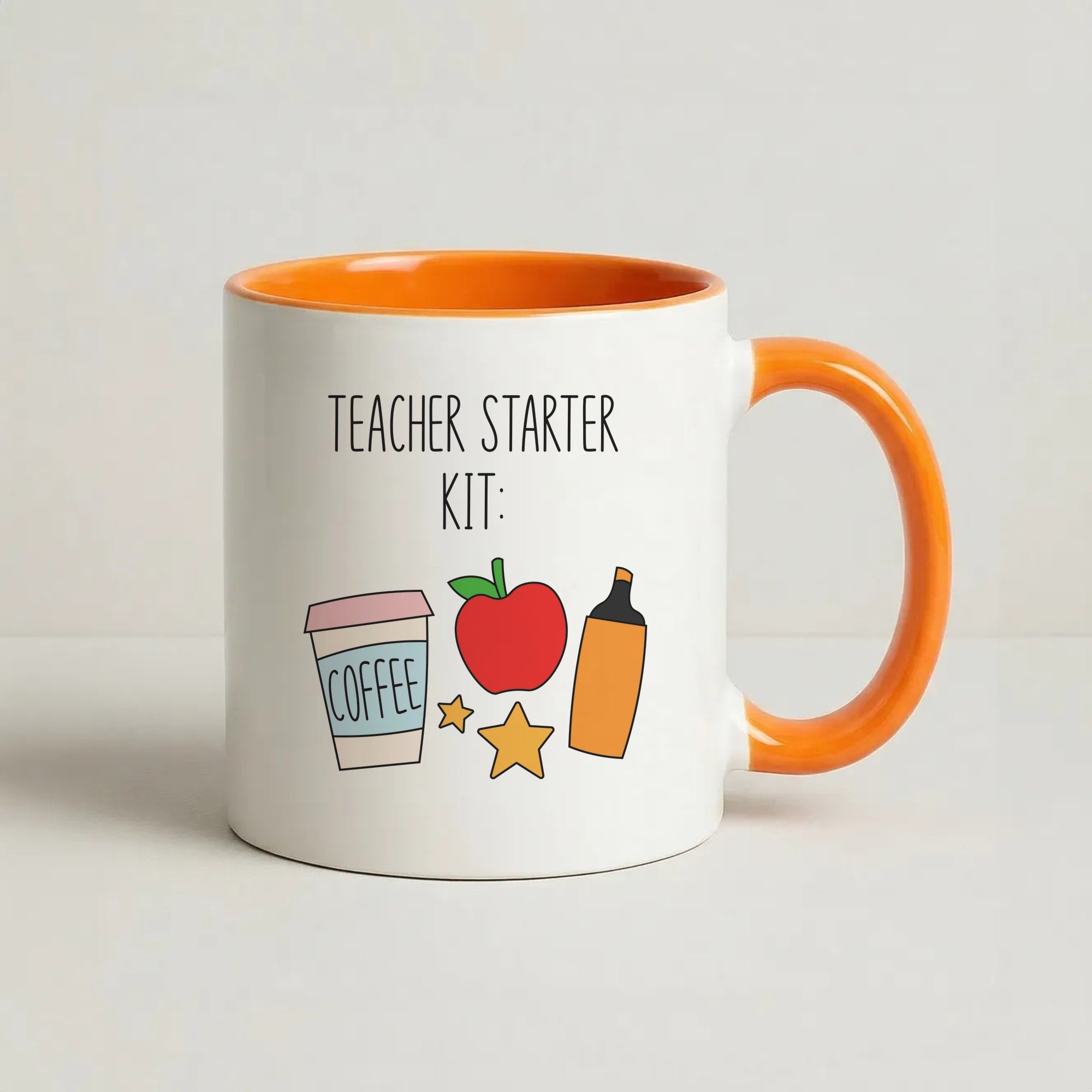 Teacher Starter Kit Coffee Orange Mug