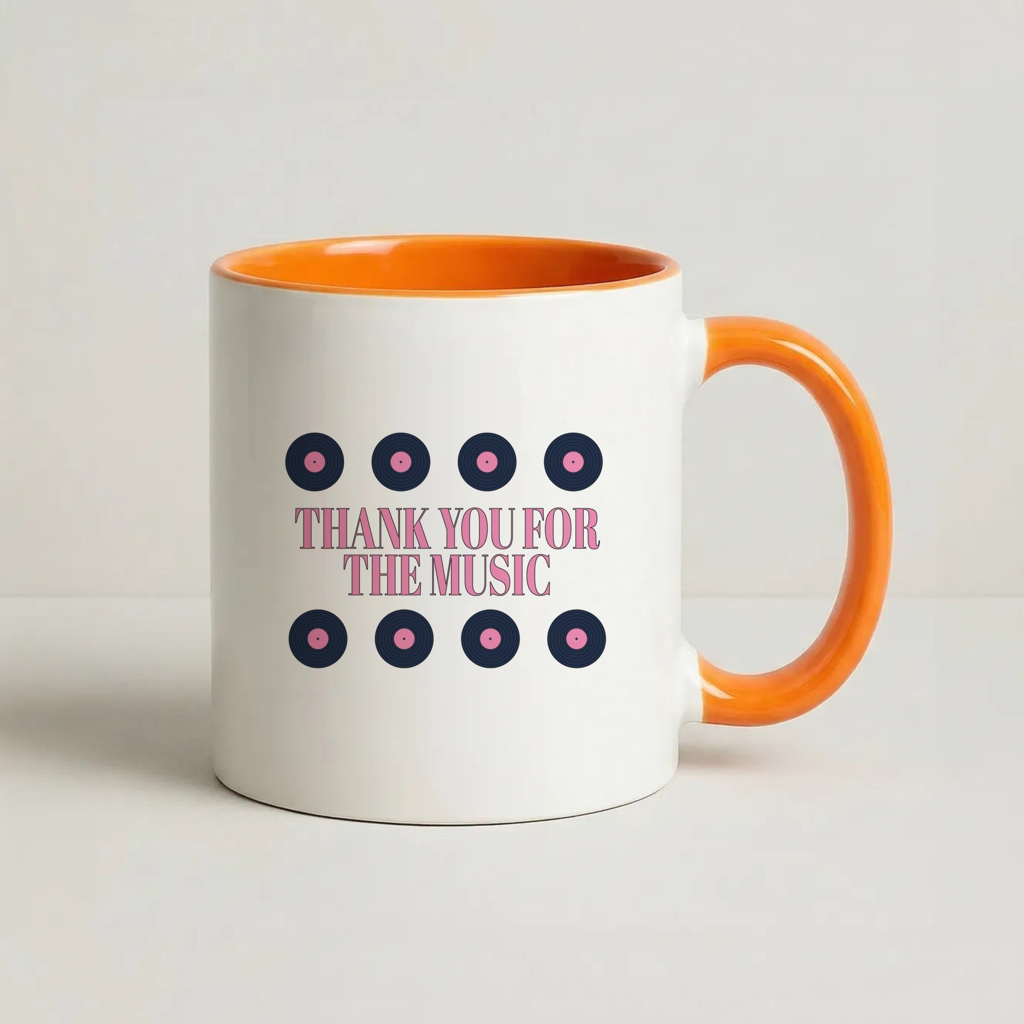 Thank You For The Music - Mamma Mia Coffee Orange Mug