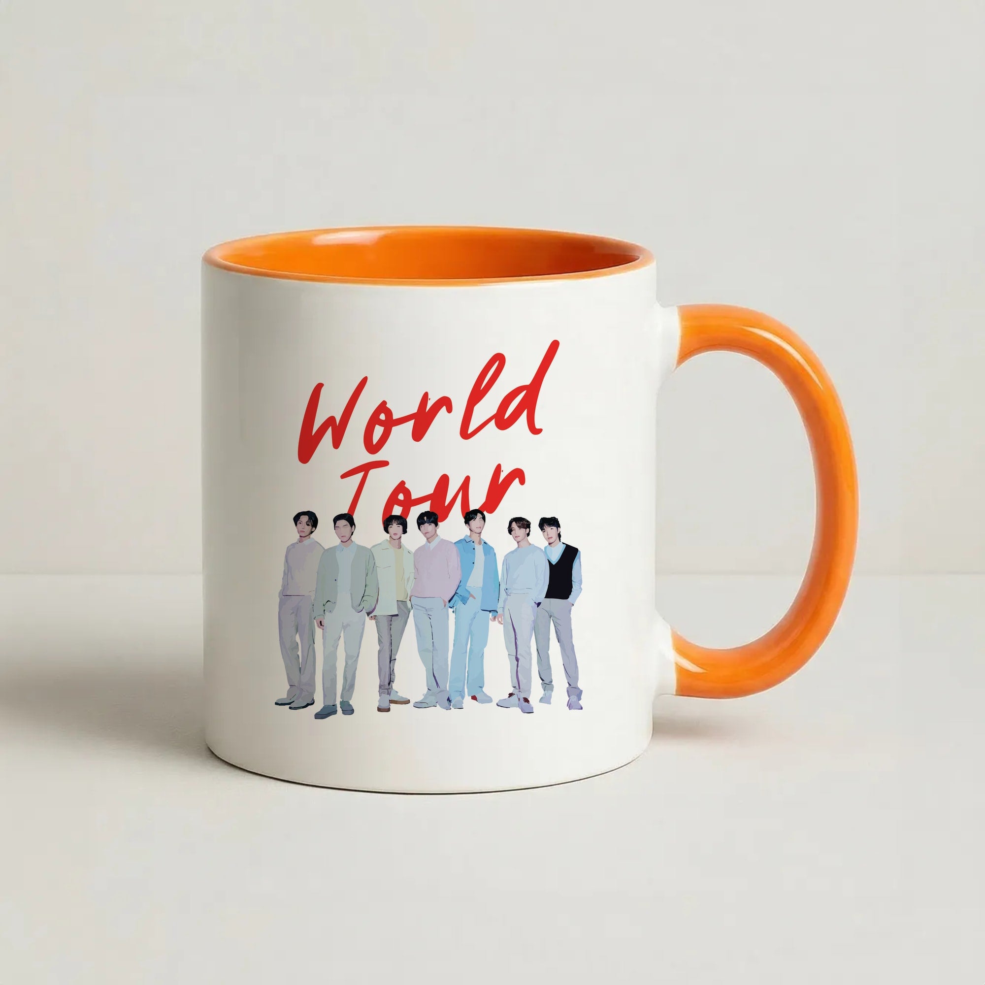 K-Pop Band Pastel Tour Coffee Orange Mug
