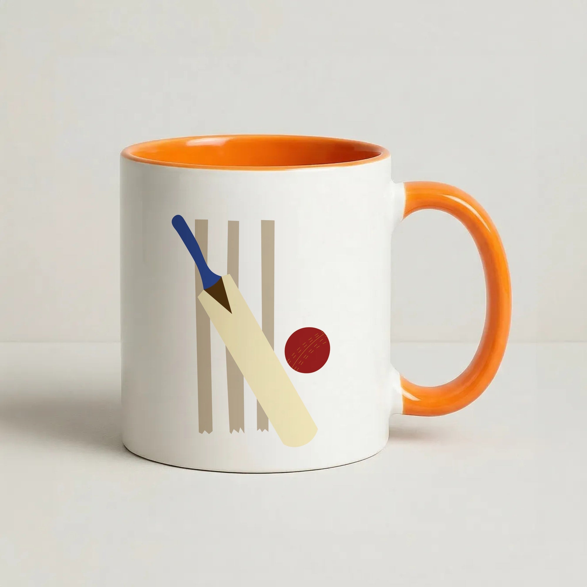 Wickets - Cricket Coffee Orange Mug