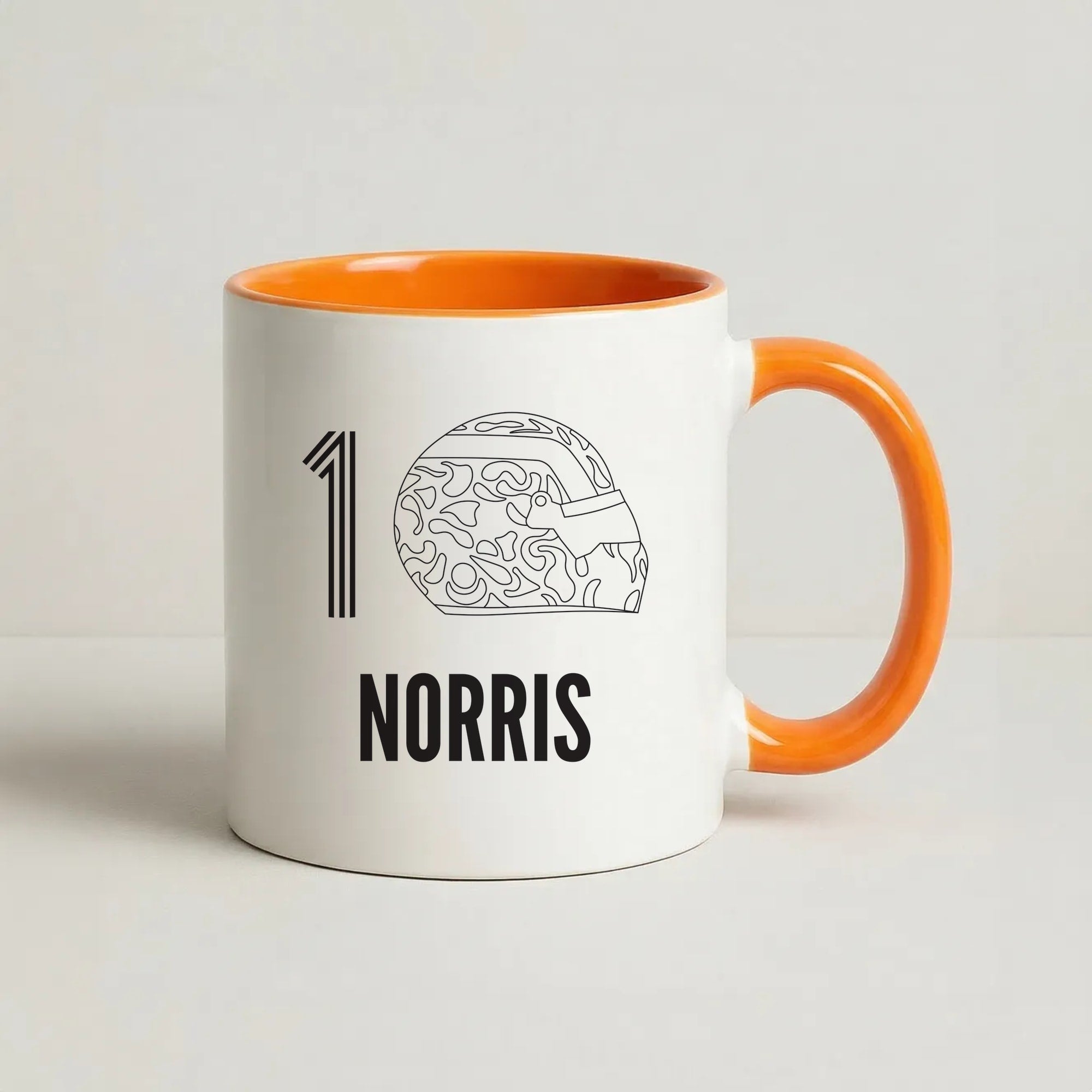 Norris Helmet 2026 Coffee Orange Mug