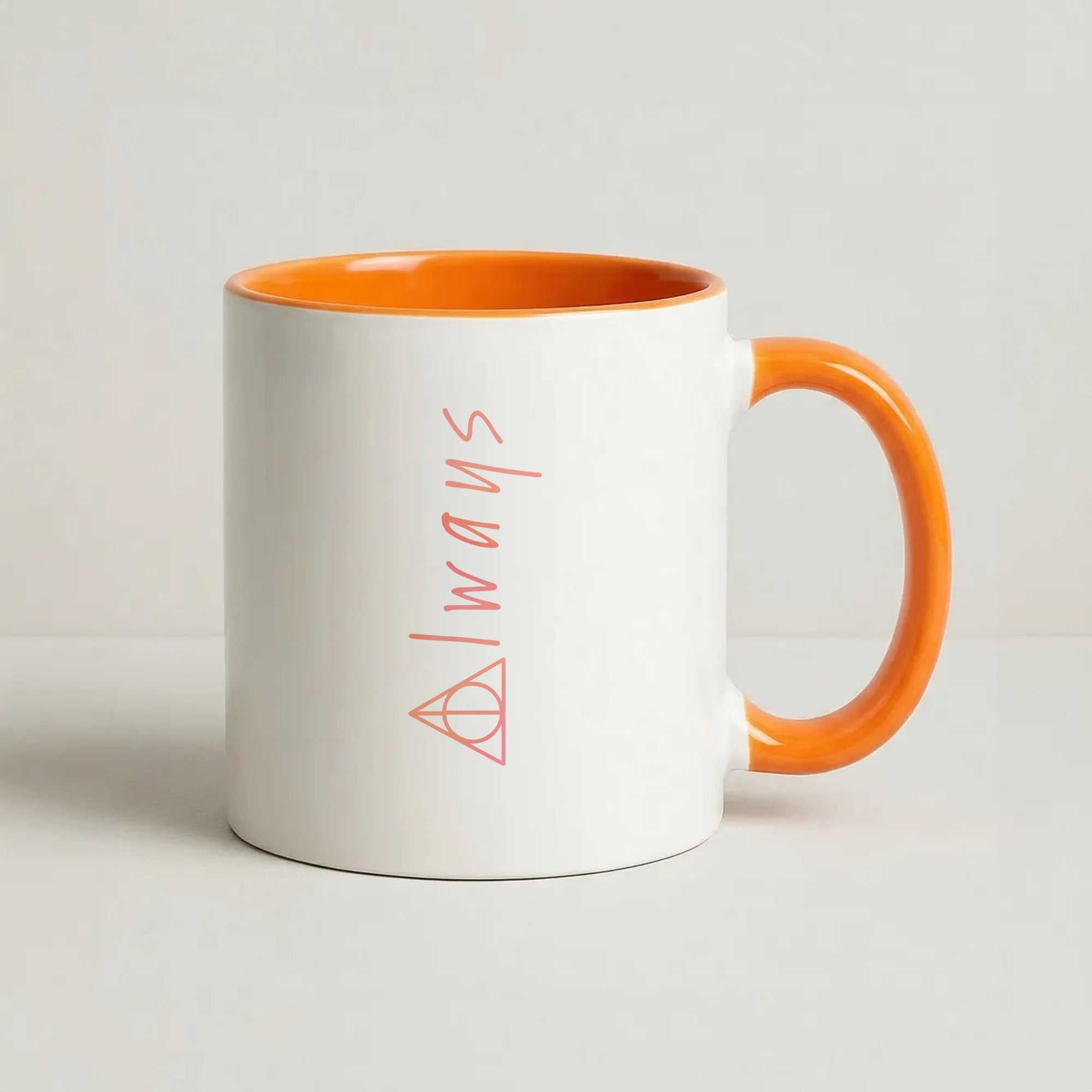 Deathly Always Coffee Orange Mug