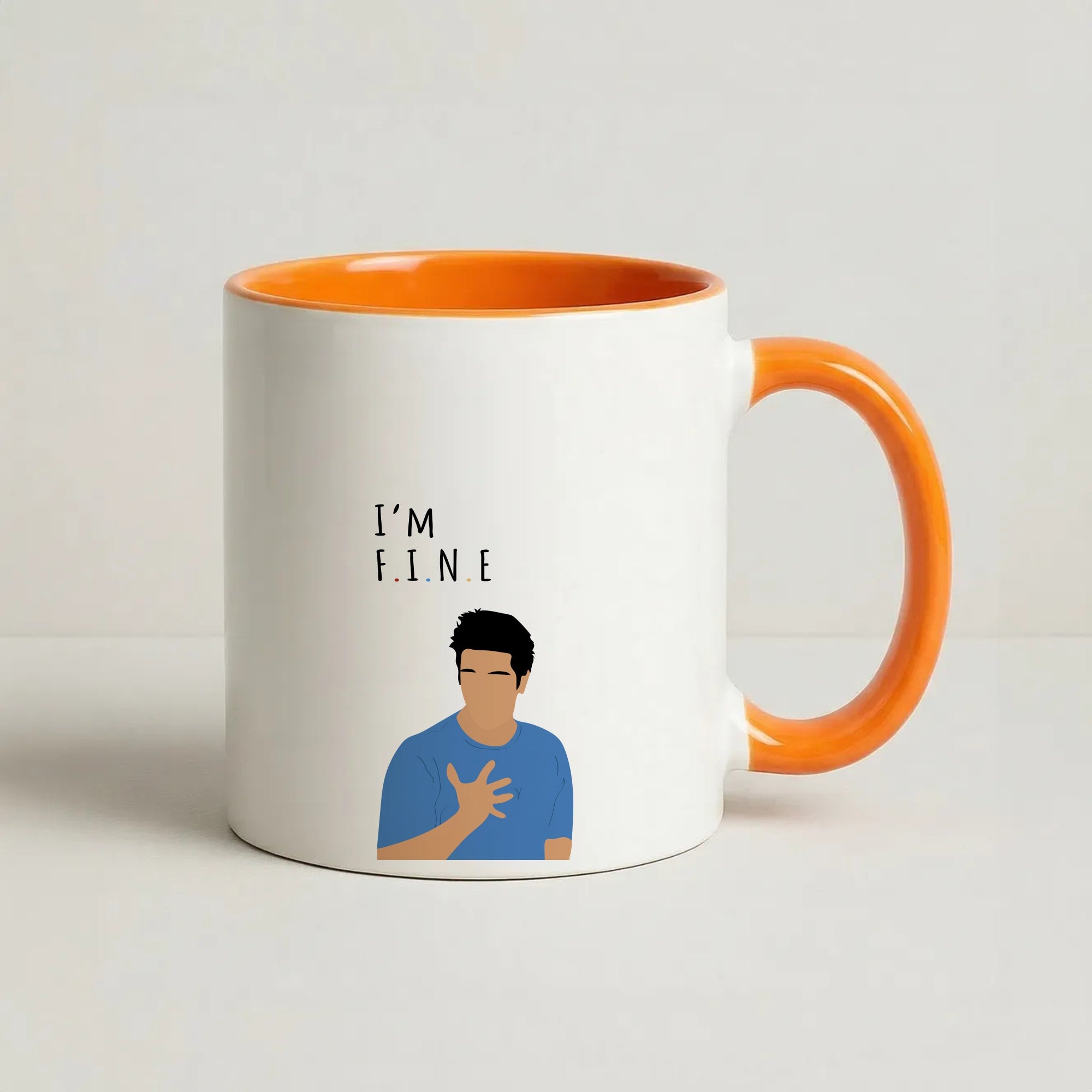 I'm Fine Coffee Orange Mug