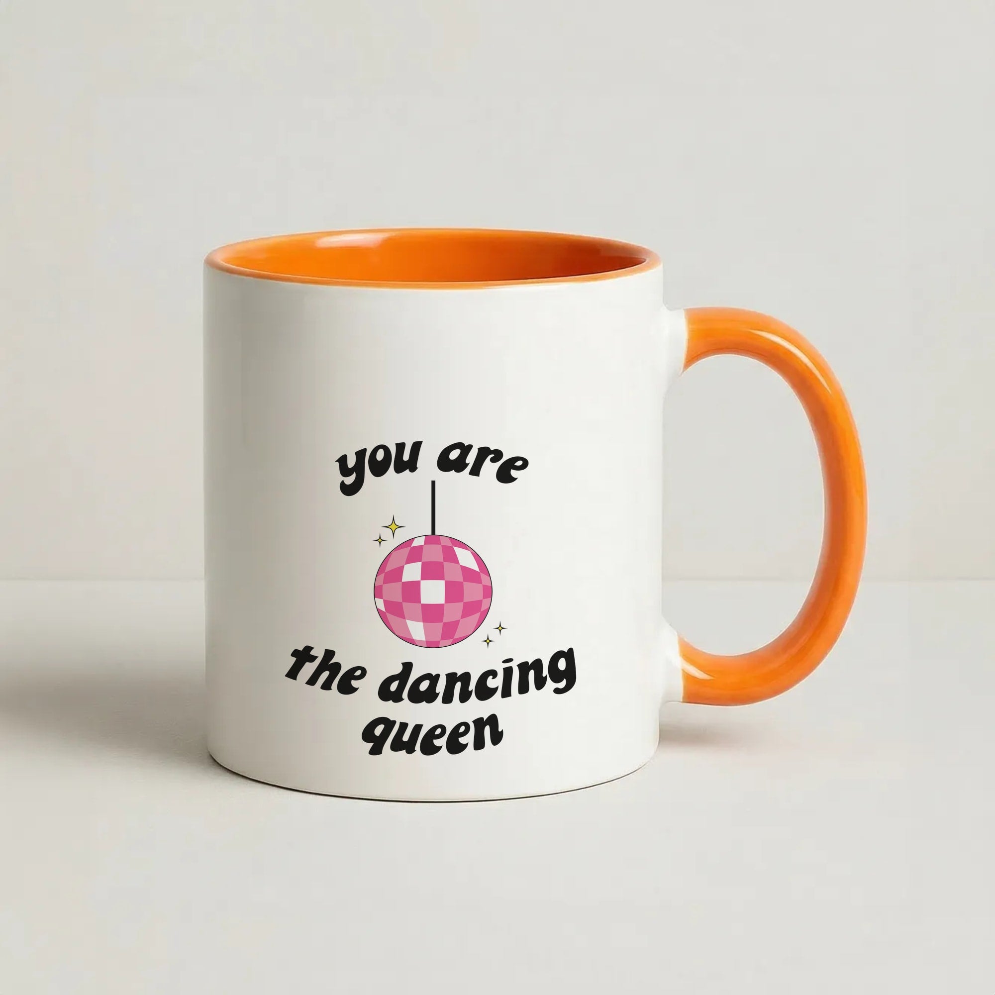 Dancing Queen Coffee Orange Mug
