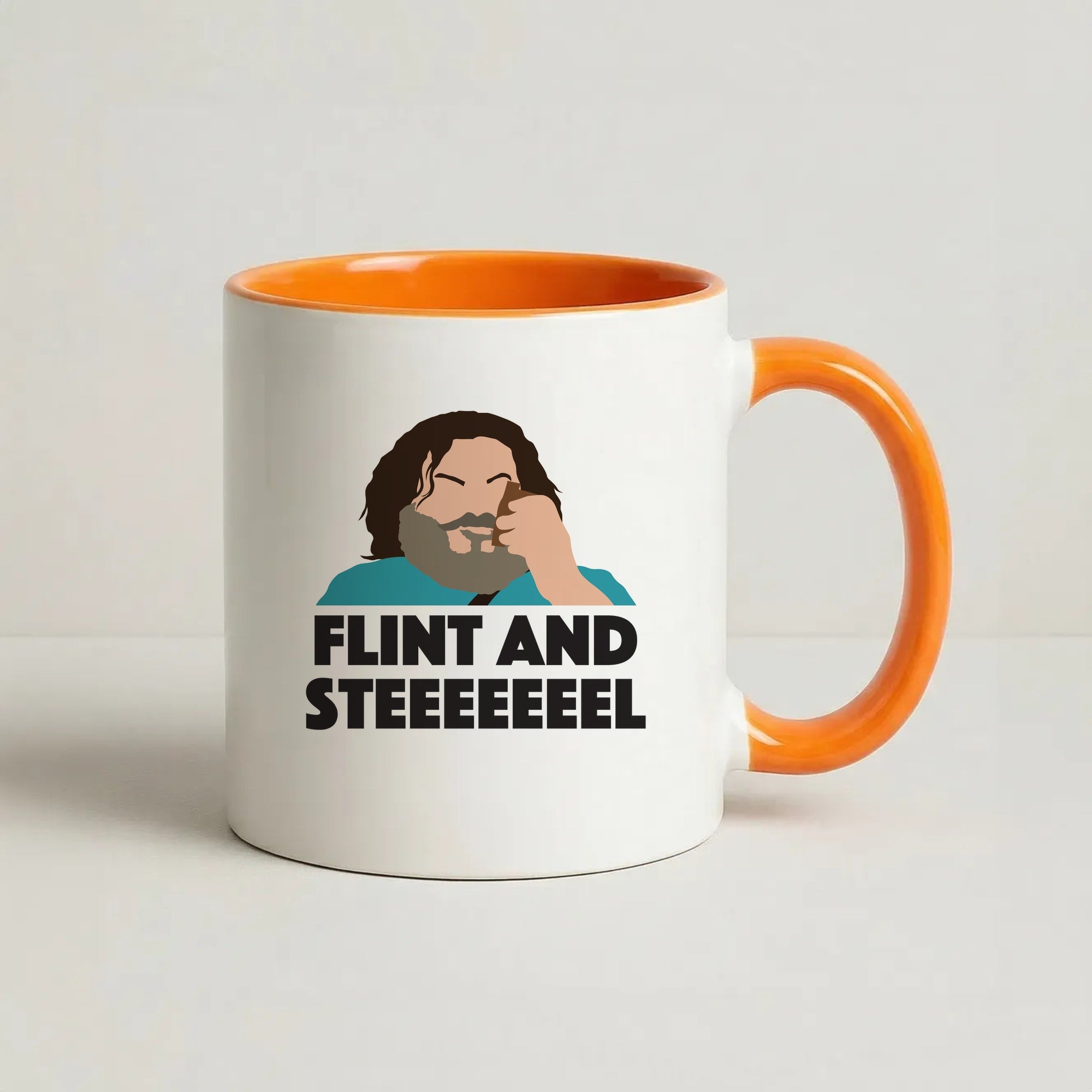 Flint And Steel Coffee Orange Mug