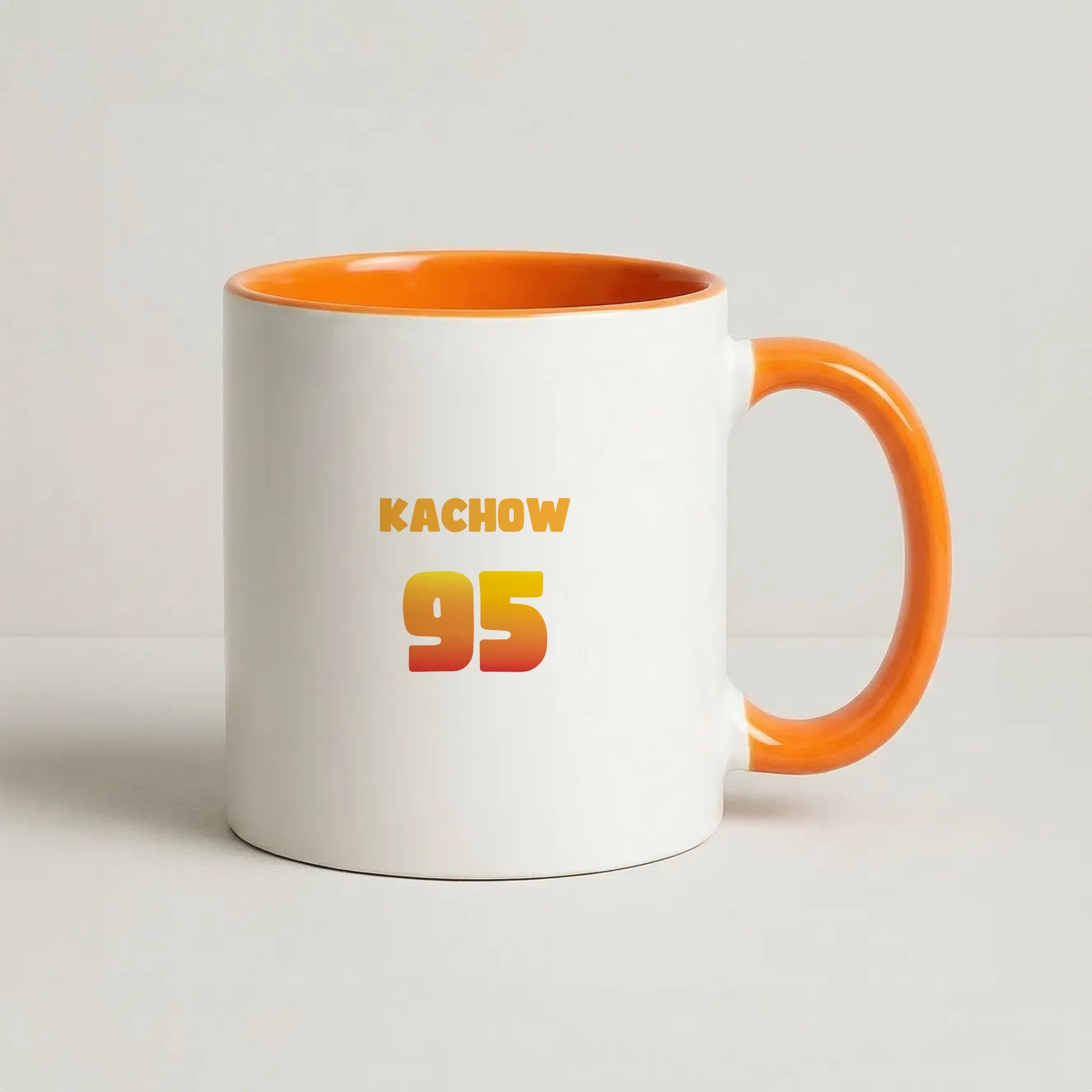 Kachow 95 - Cars Coffee Orange Mug