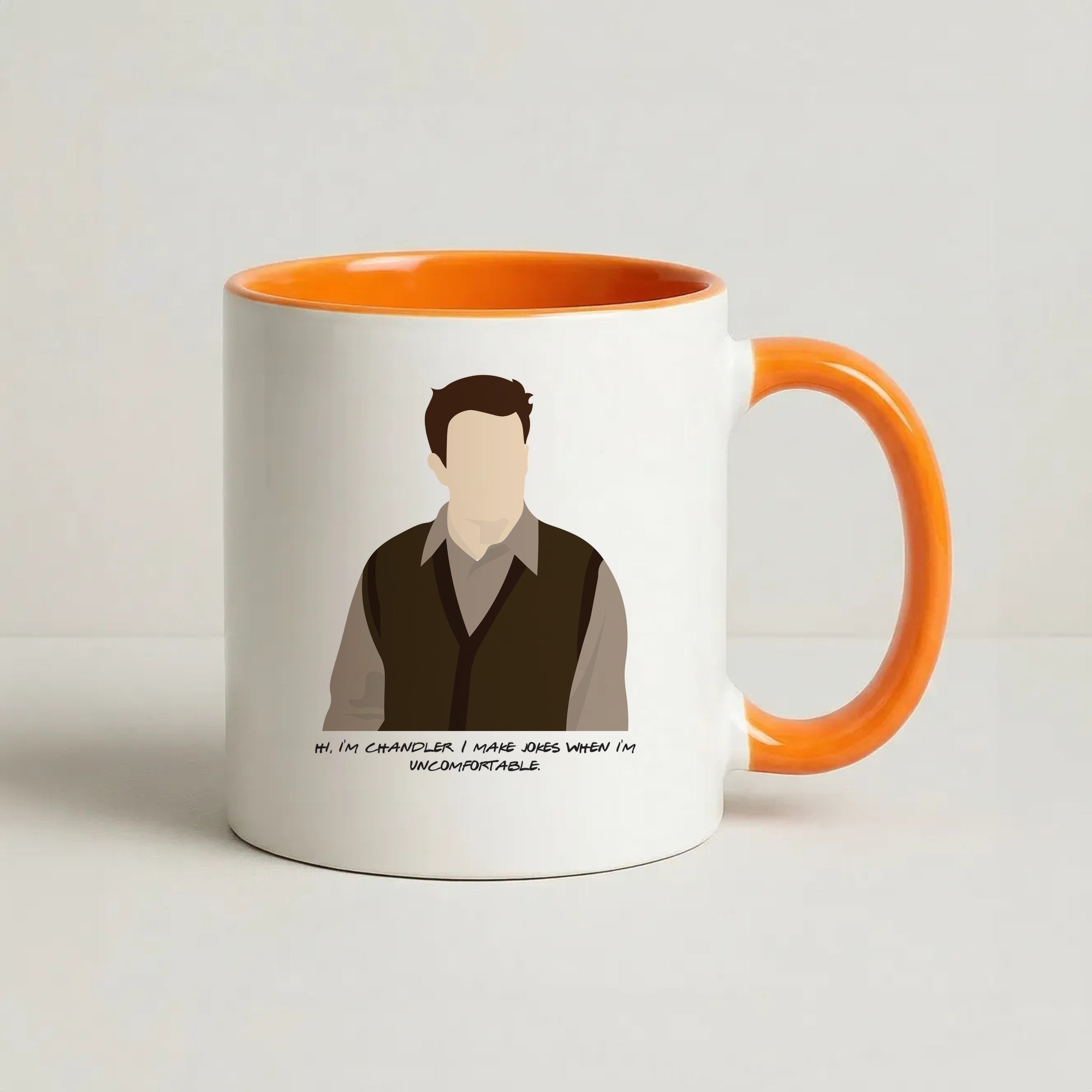 Hi, I'm Chandler Coffee Orange Mug
