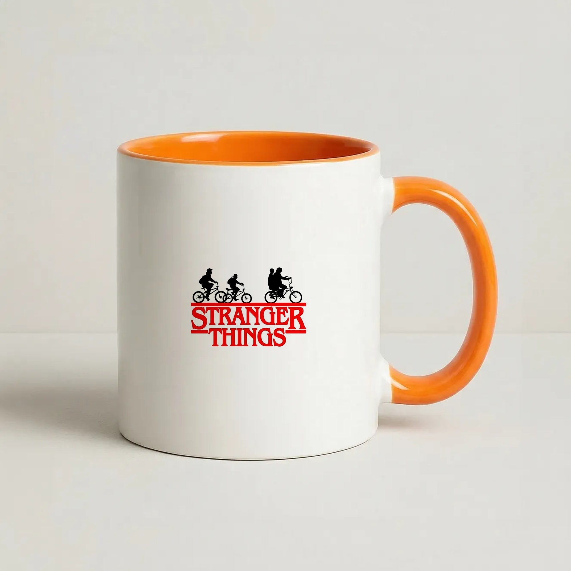Stranger Cycling Logo Coffee Orange Mug