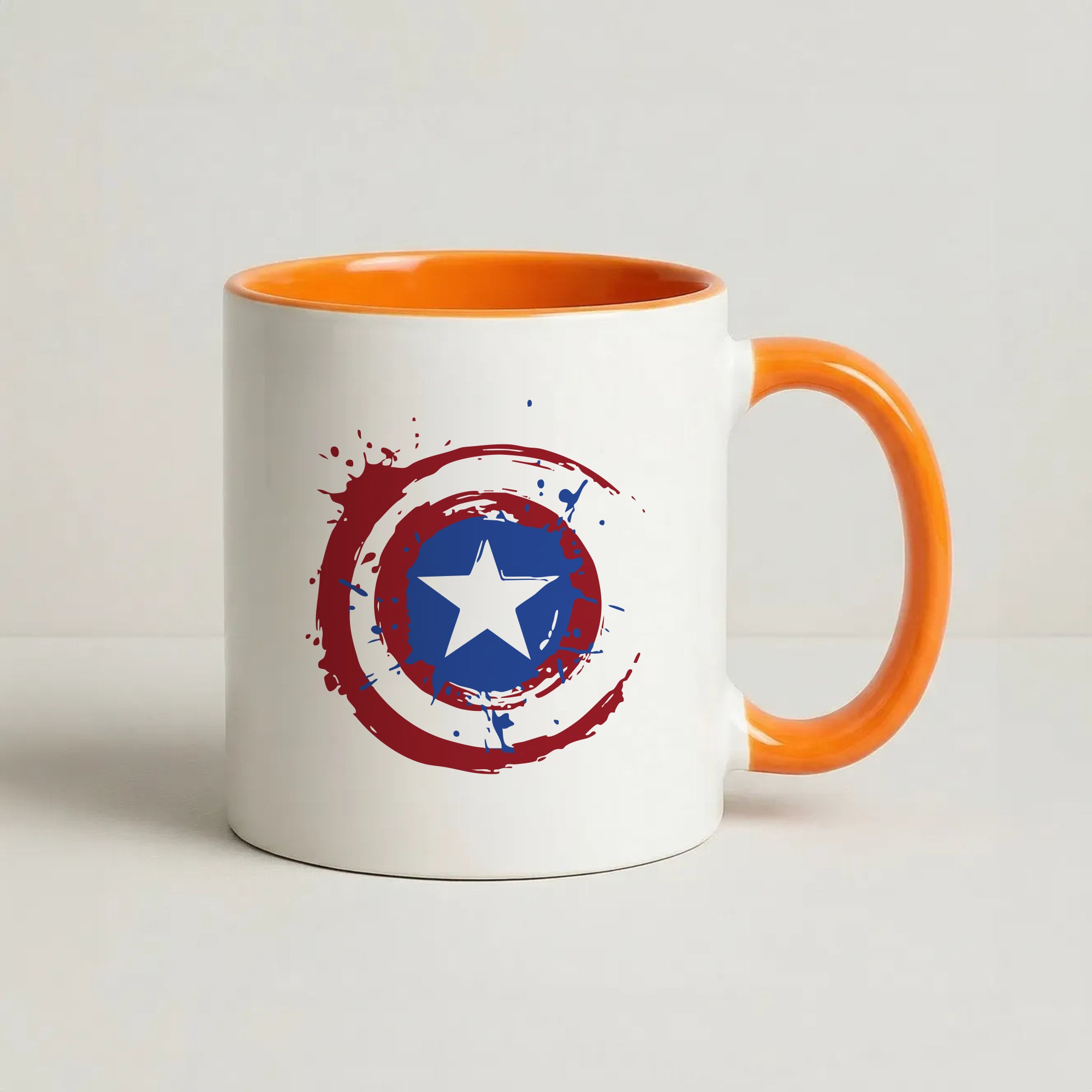 The Shield Coffee Orange Mug