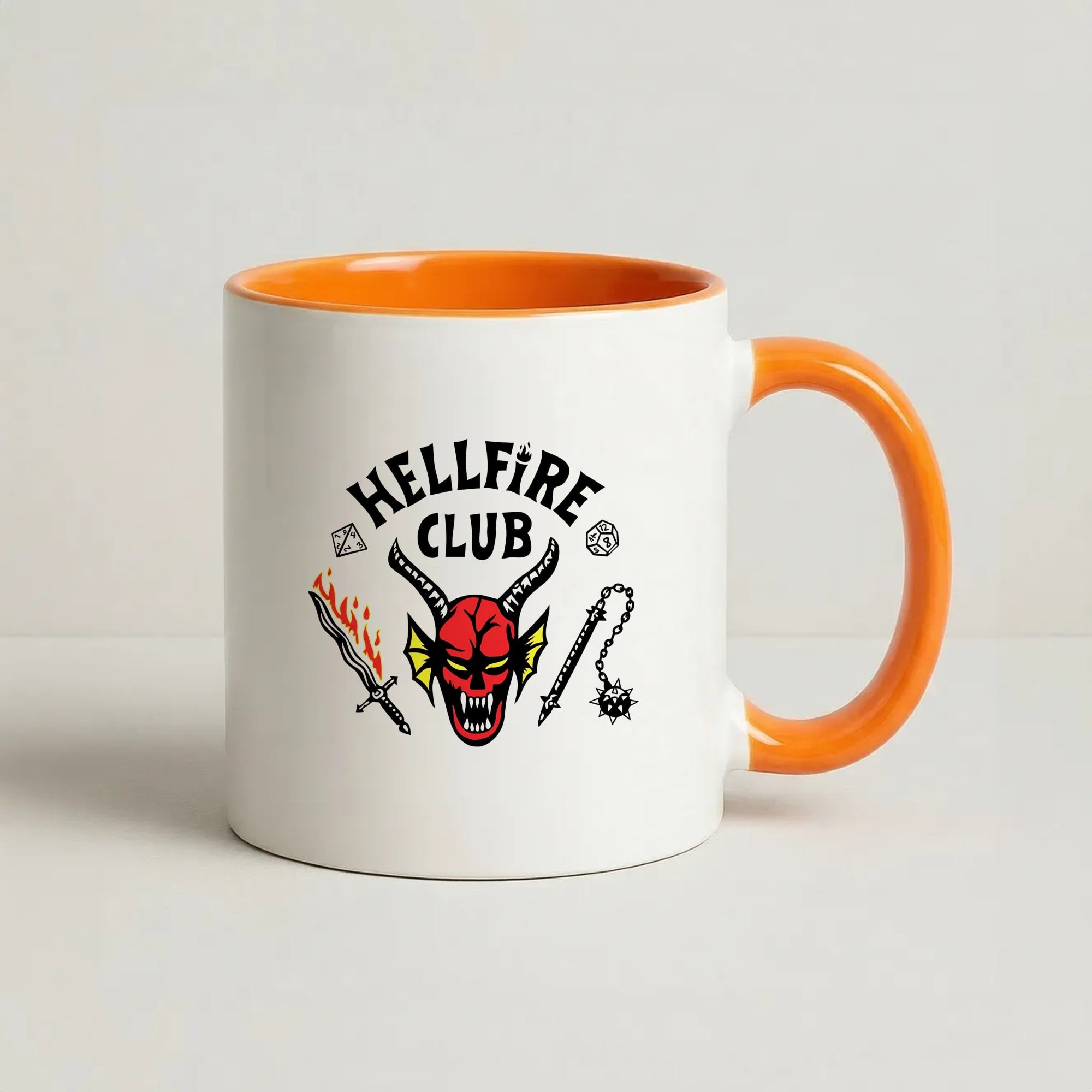 Hellfire Club Logo Coffee Orange Mug