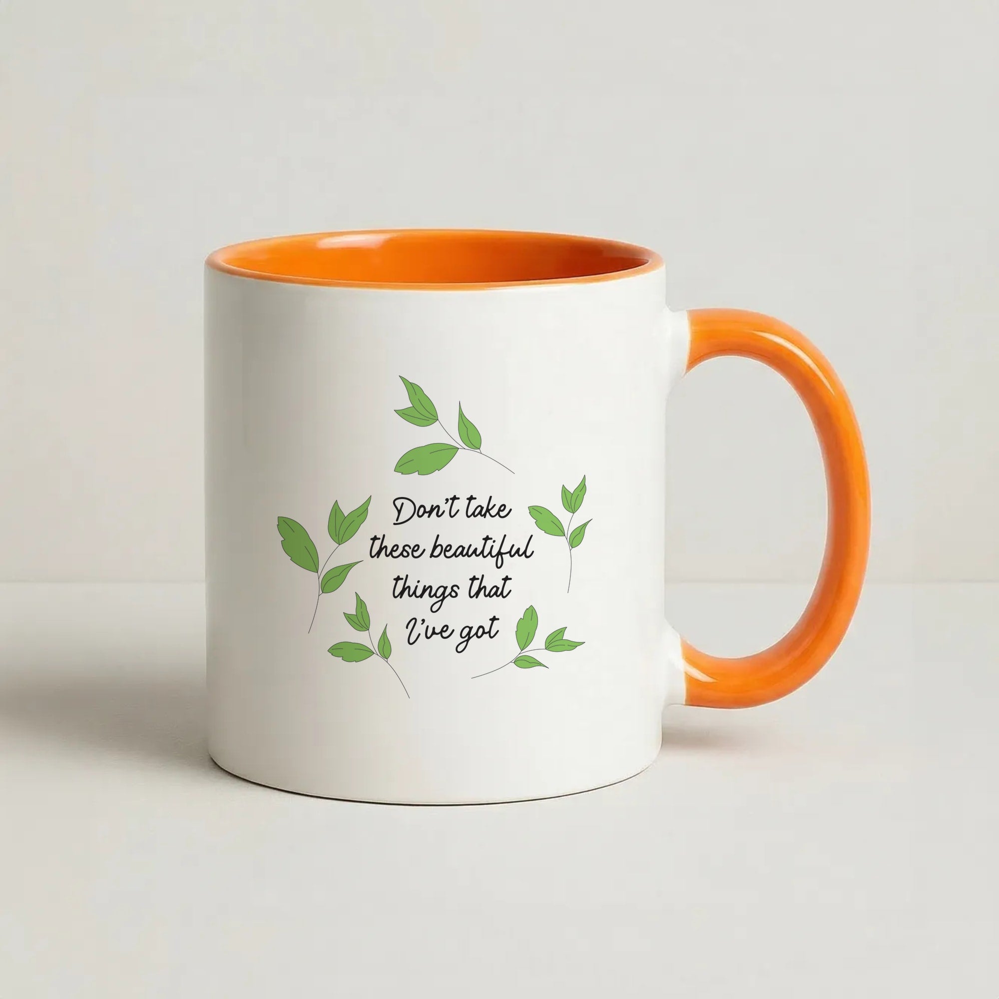 Don't Take These Beautiful Things That I've Got Coffee Orange Mug
