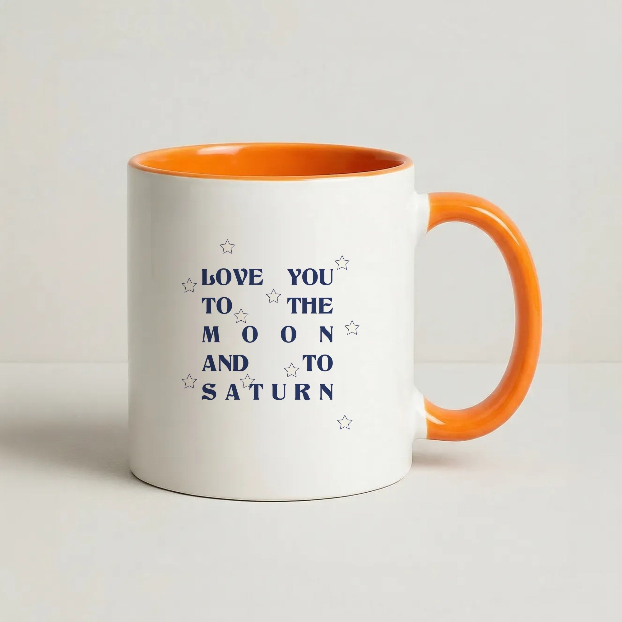 Love You To The Moon And To Saturn - Taylor Coffee Orange Mug