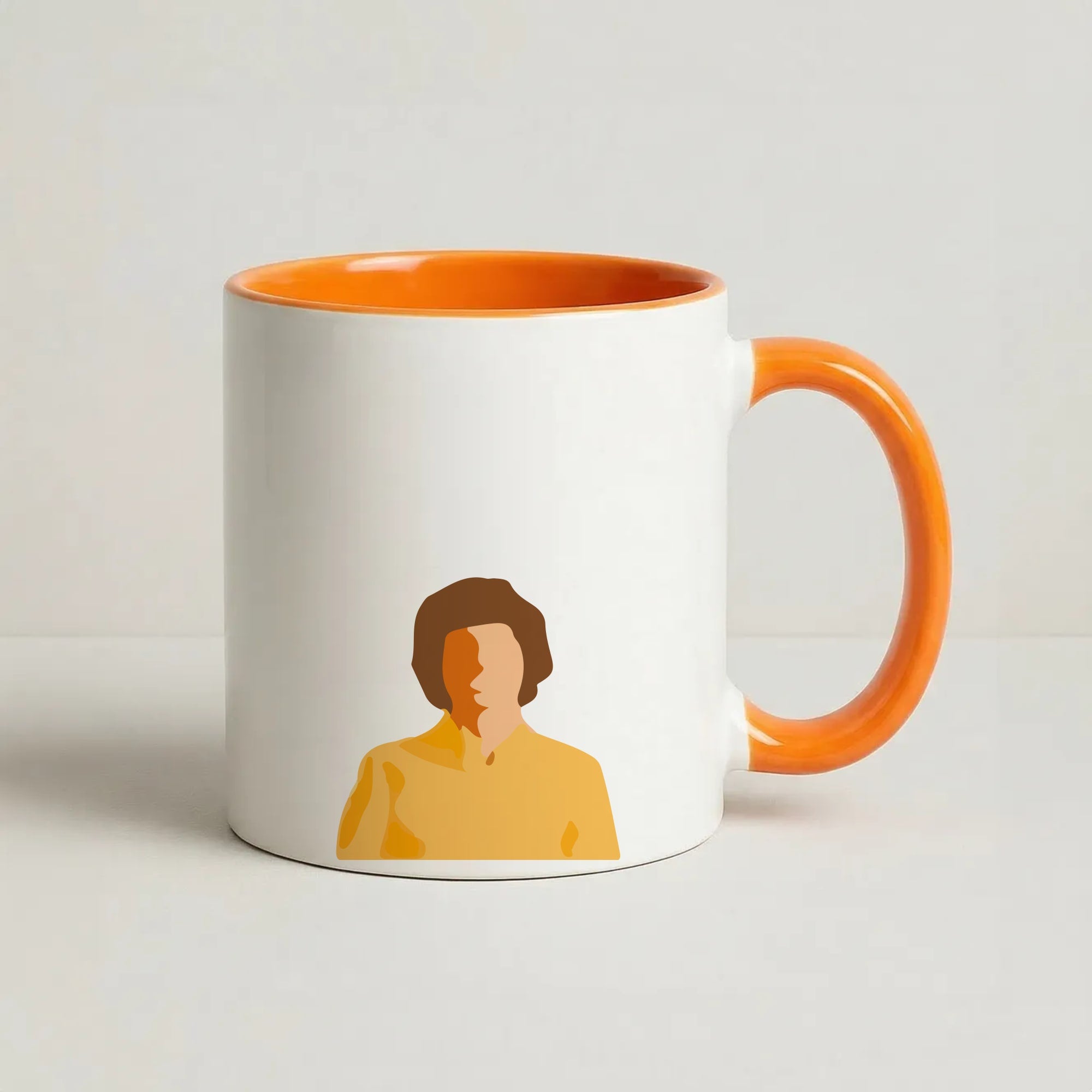 Faceless Mike - Stranger Things Coffee Orange Mug