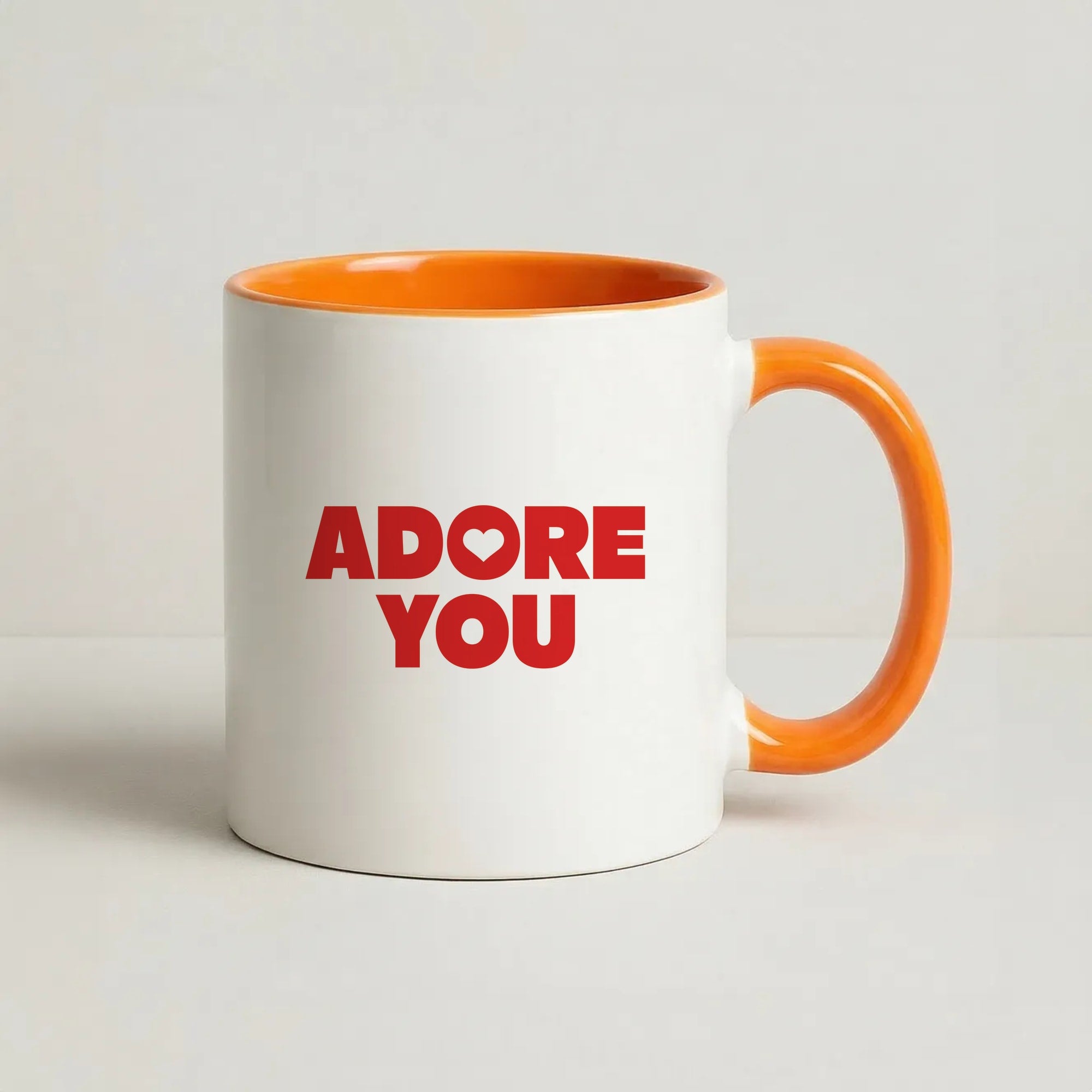 Adore You Coffee Orange Mug