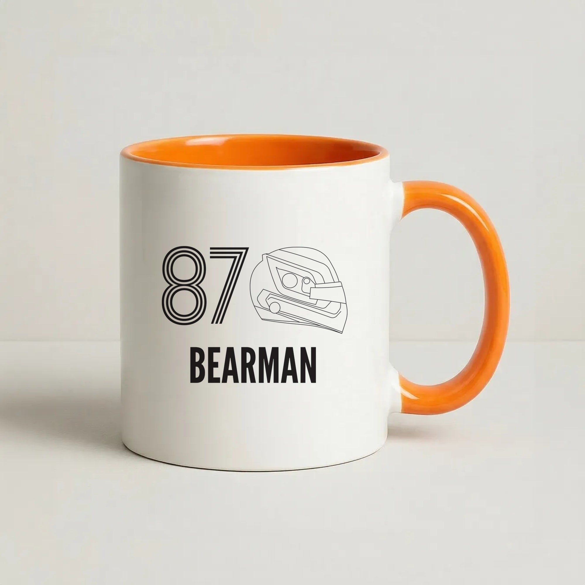 Bearman Helmet 2026 Coffee Orange Mug