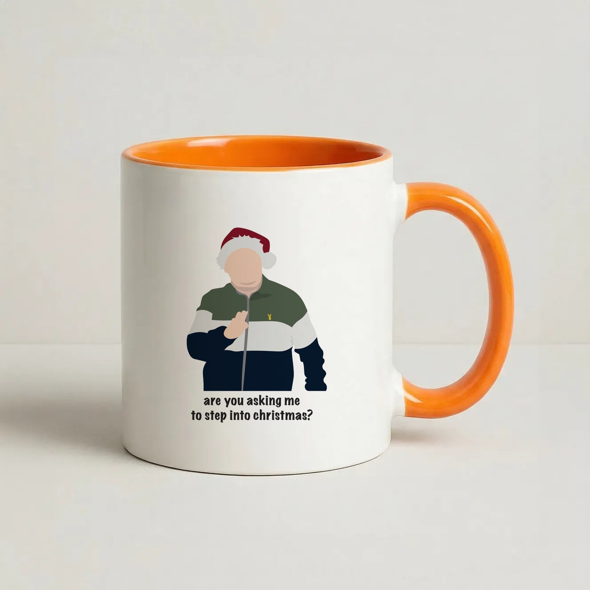 Are You Asking Me To Step Into Christmas - Gavin And Stacey Coffee Orange Mug