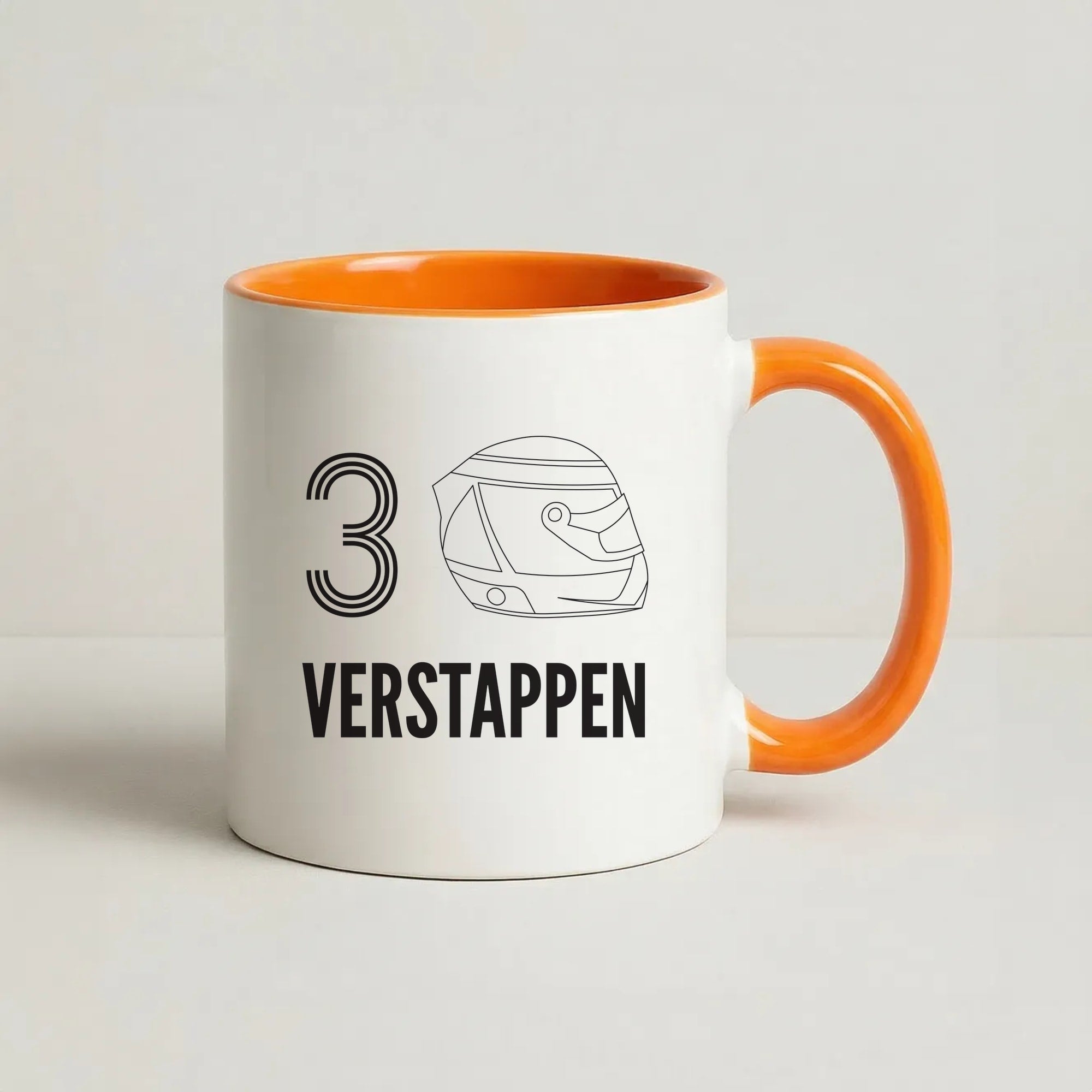 Verstappen Helmet 2026 Coffee Orange Mug