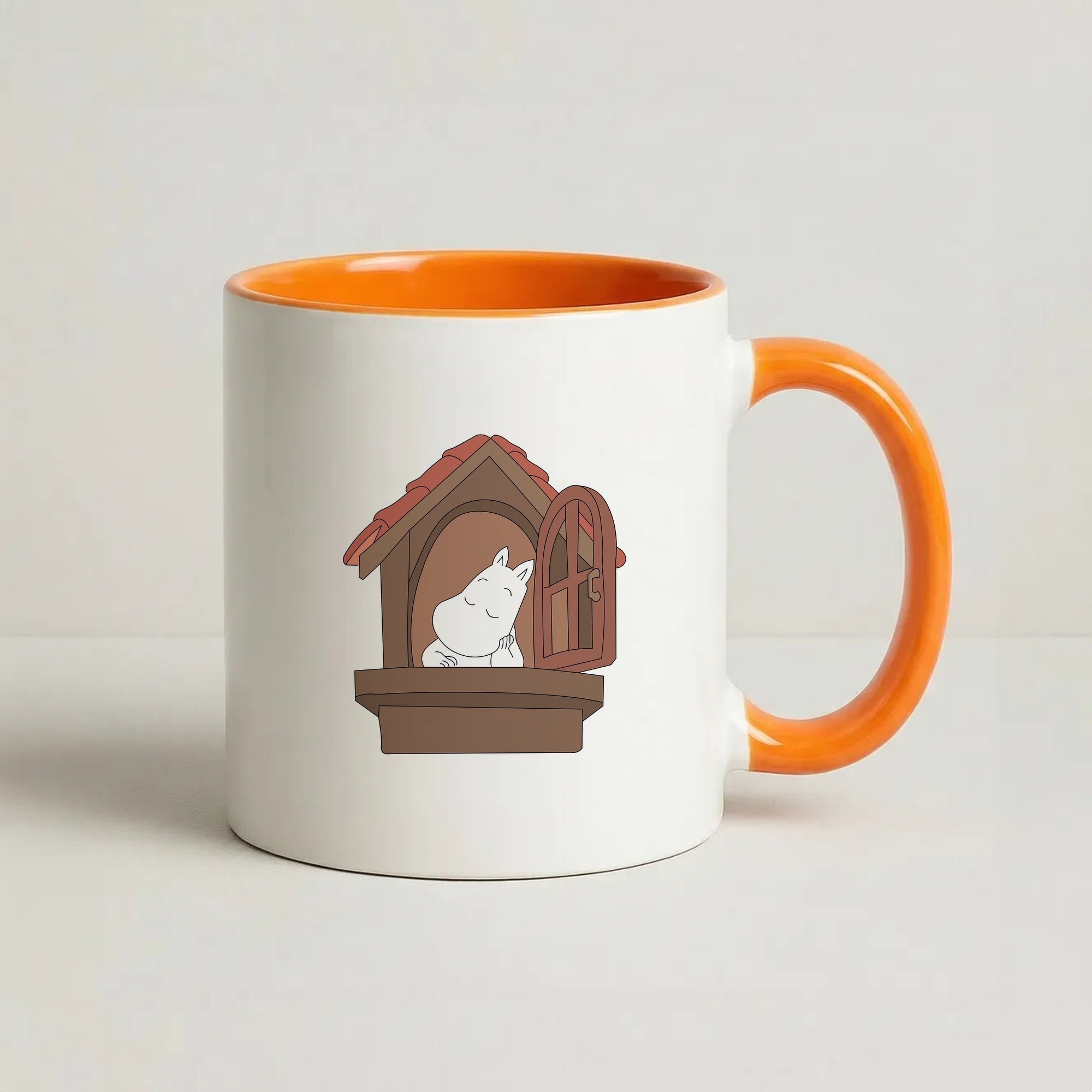 The Window Coffee Orange Mug